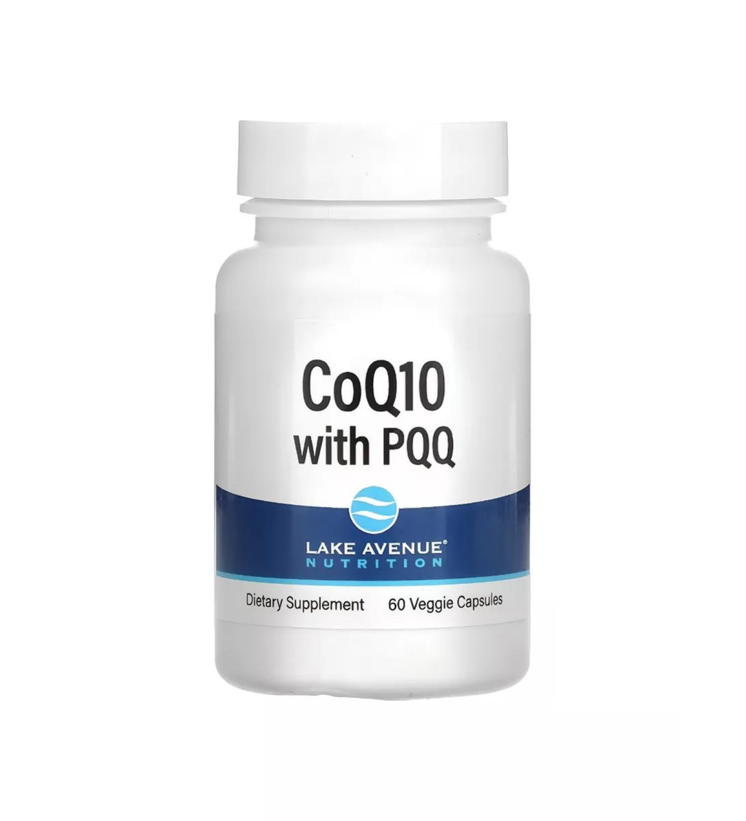 Lake Avenue Nutrition Coenzyme Q10 with pyrrolokhinolinhinoinone PQq 60 capsules