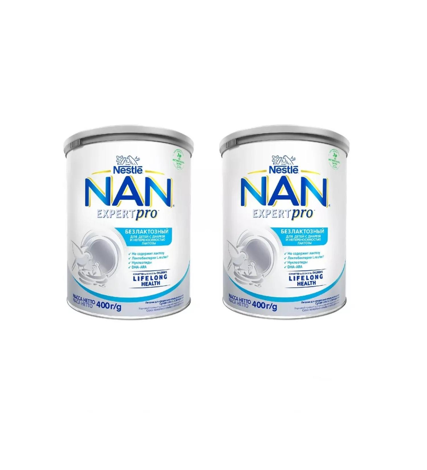 Nestle Nan mixture of lactose milk 400 g 2 pcs - Buy Online on GoSupps.com