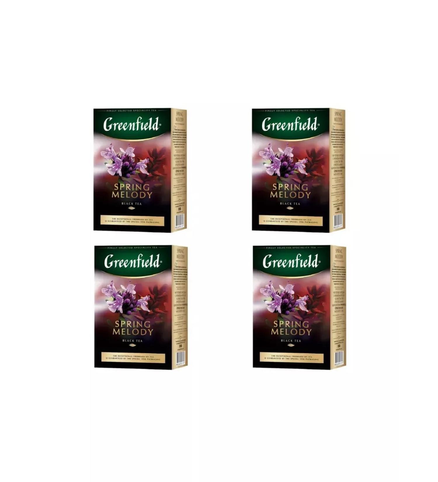 Greenfield Black tea spring melody sheet 4 UDs 100 grams - Buy Online on GoSupps.com