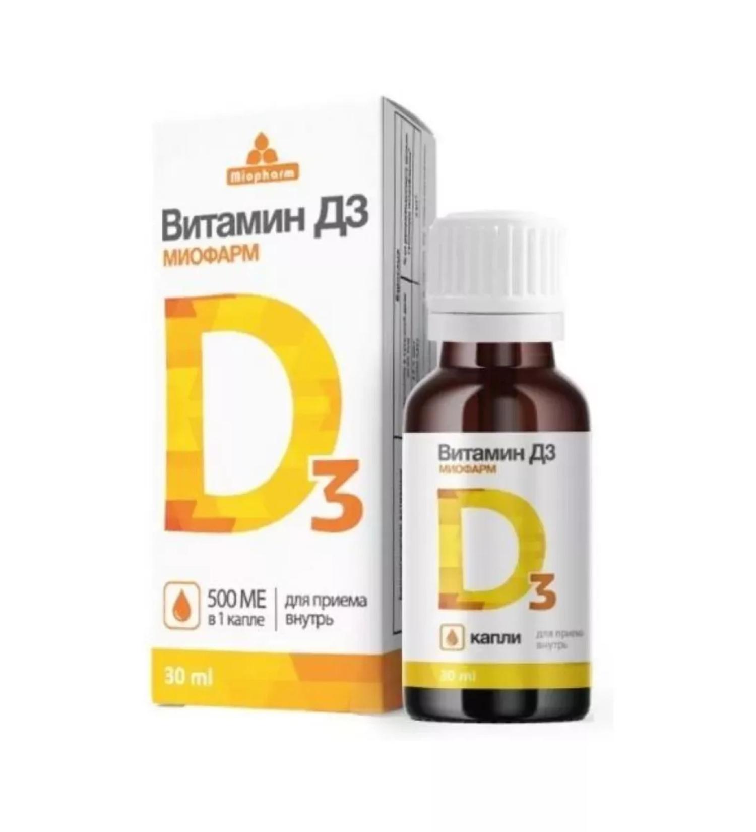 Miopharm Vitamin D3 500Mo drops rr 30ml