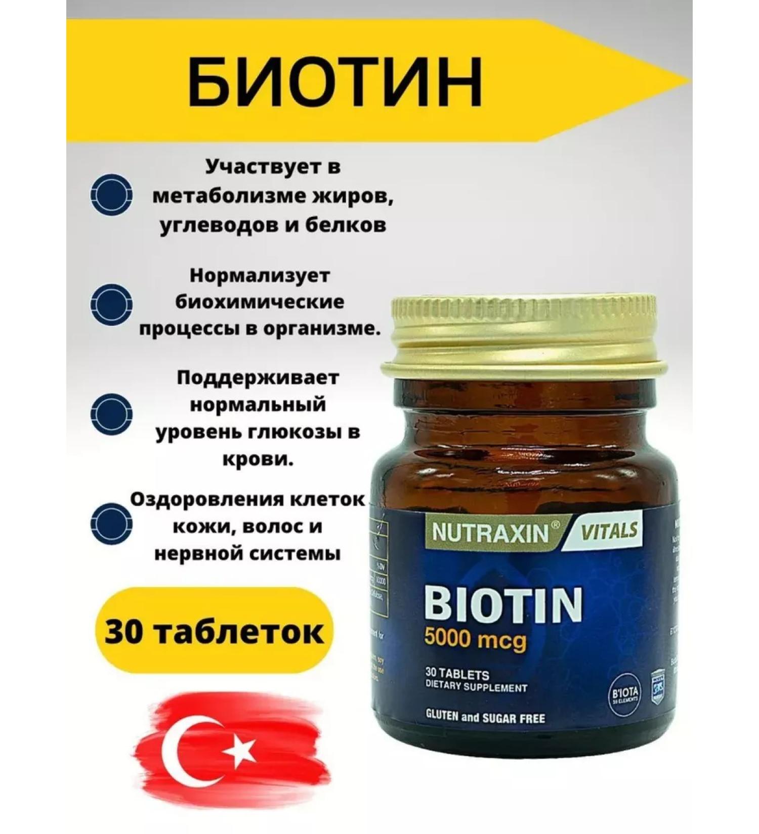 NUTRAXIN Vitamin B7 for beauty and health - Buy Online on GoSupps.com