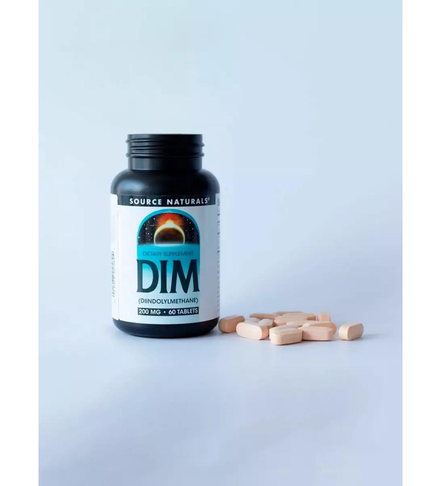 Source Naturals DIM Diindolilmetan Indol 200 mg 60 tablets - Buy Online on GoSupps.com