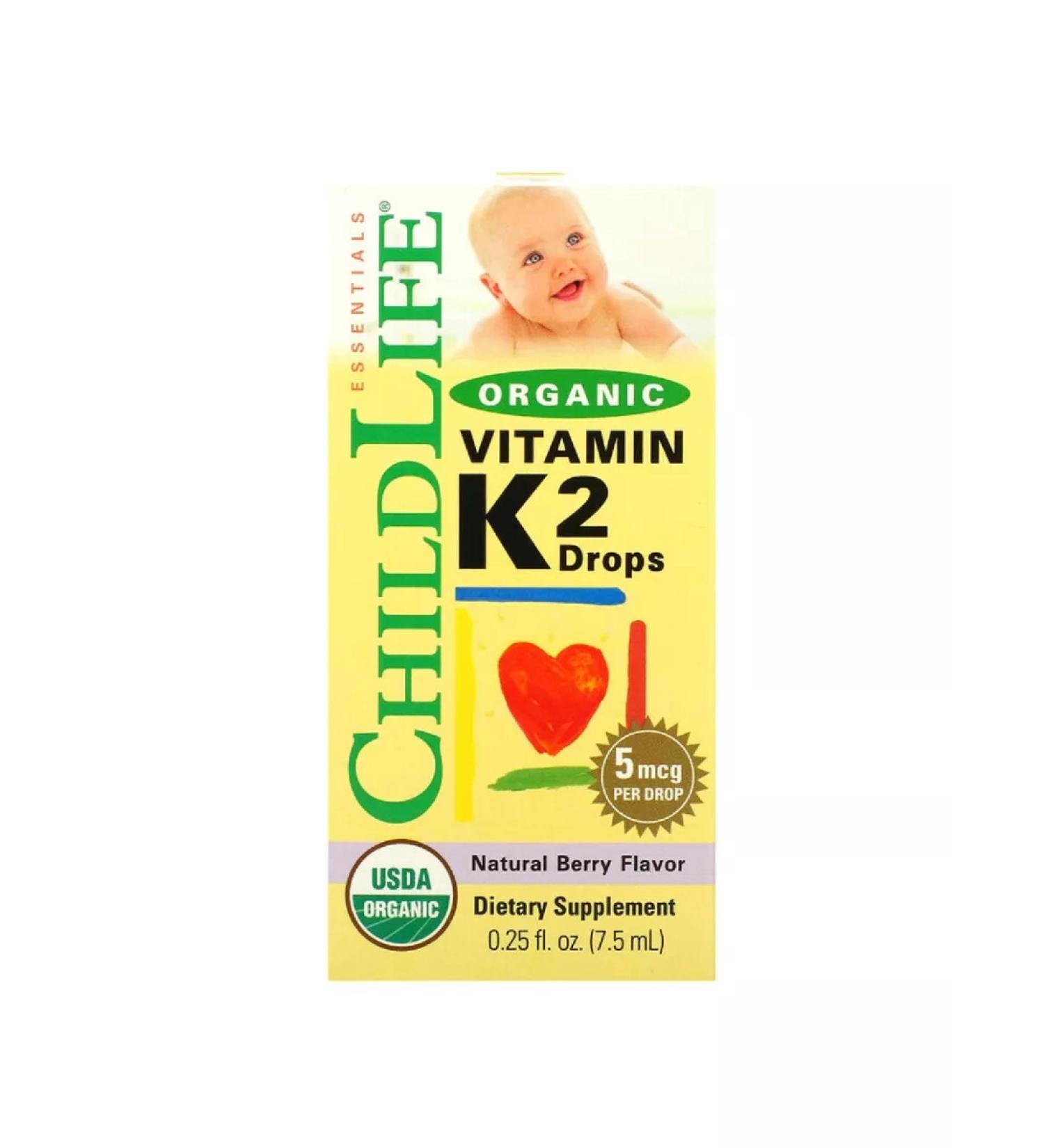 ChildLife Essentials Vitamin K2 for children Childlife Vitamin K2 Drops taste of berries - Buy Online on GoSupps.com