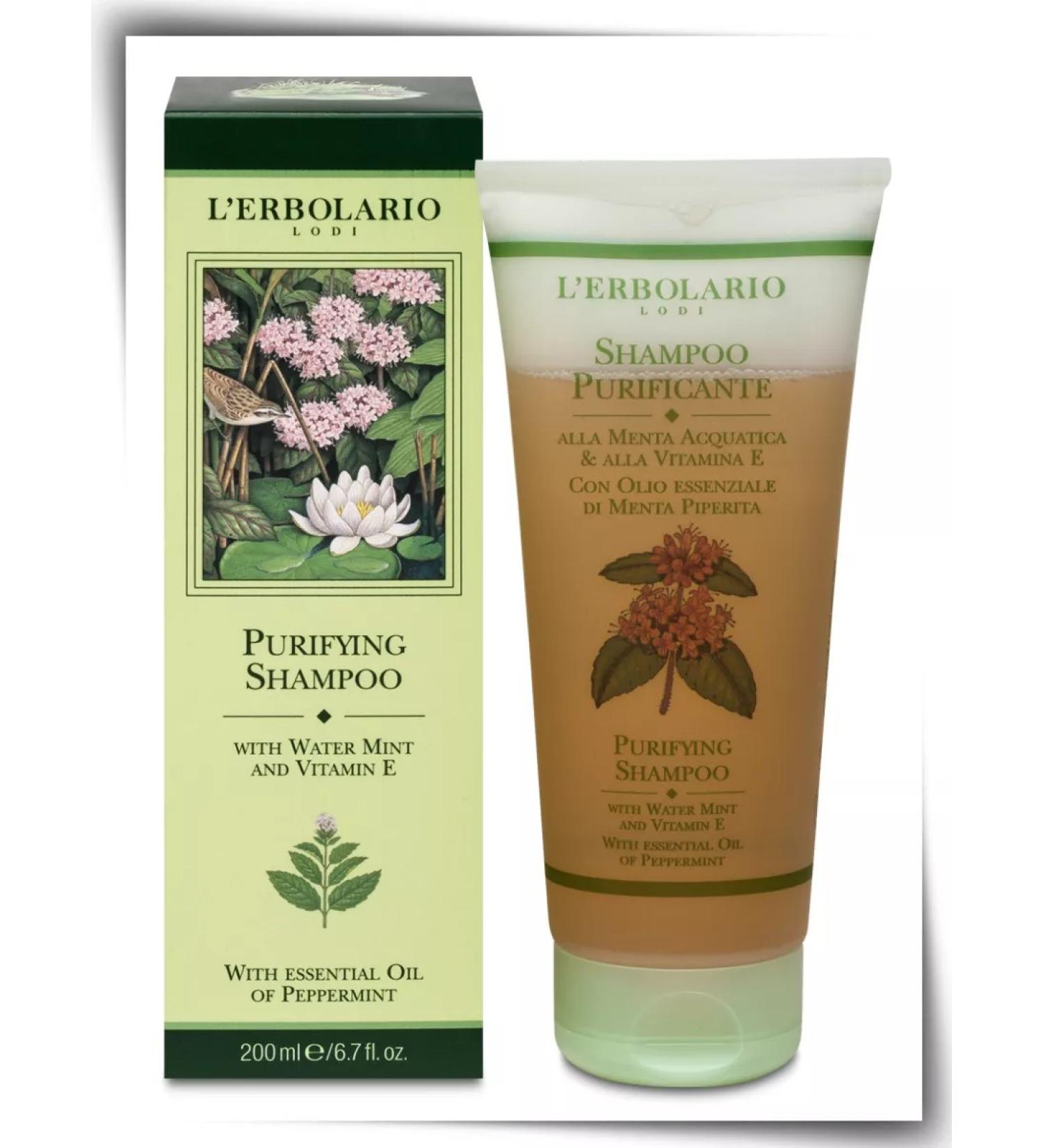 L'ERBOLARIO Cleaning hair shampoo with peppermint mint - Buy Online on GoSupps.com