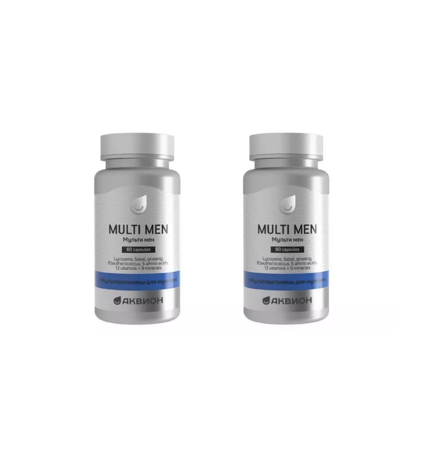 Aquion Multivitamins for men 60 pcs. Capsules of mass-2UP - Buy Online on GoSupps.com