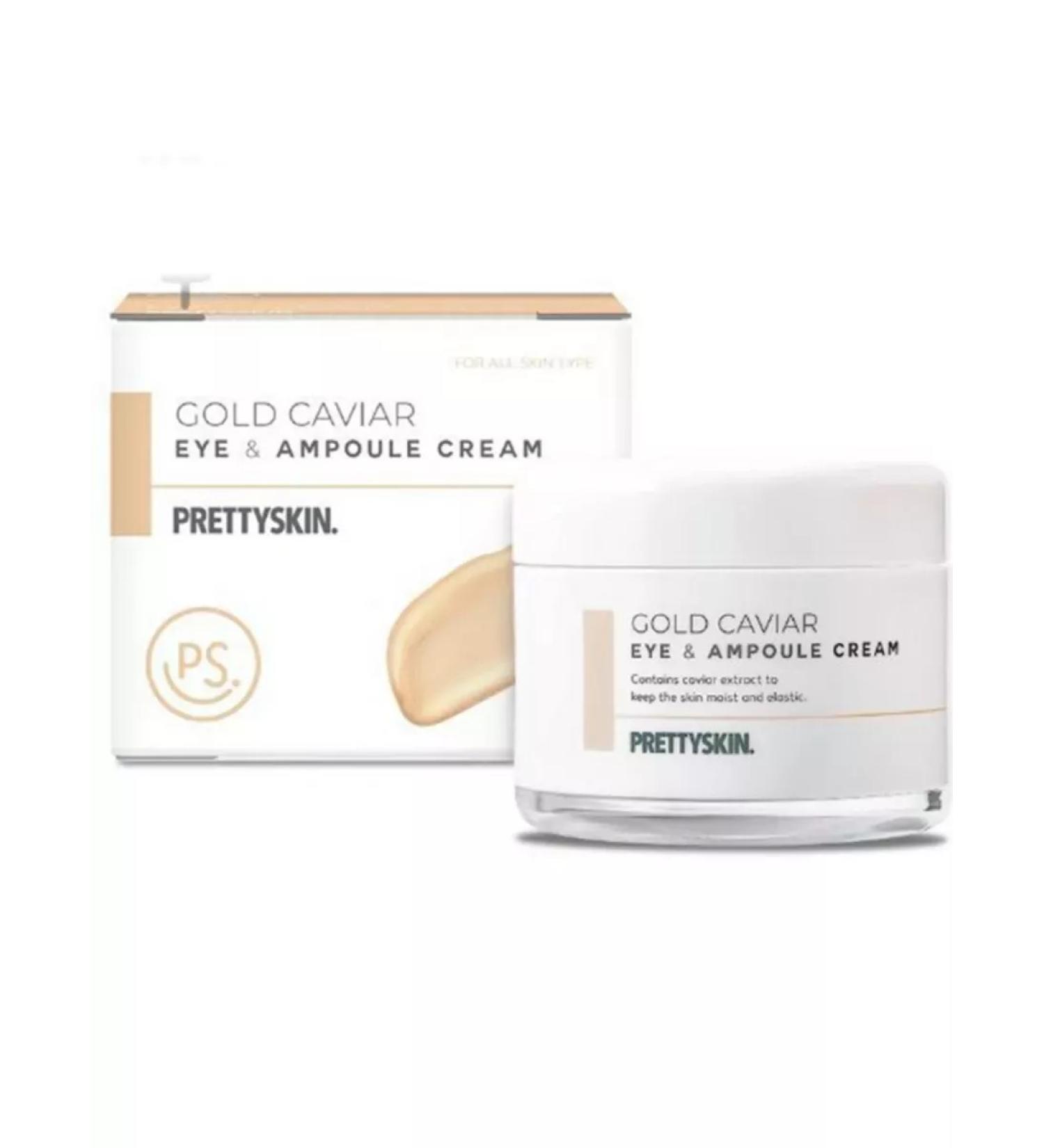 PrettySkin Smoothing face and eye cream with caviar Gold Caviar Eye - Buy Online on GoSupps.com