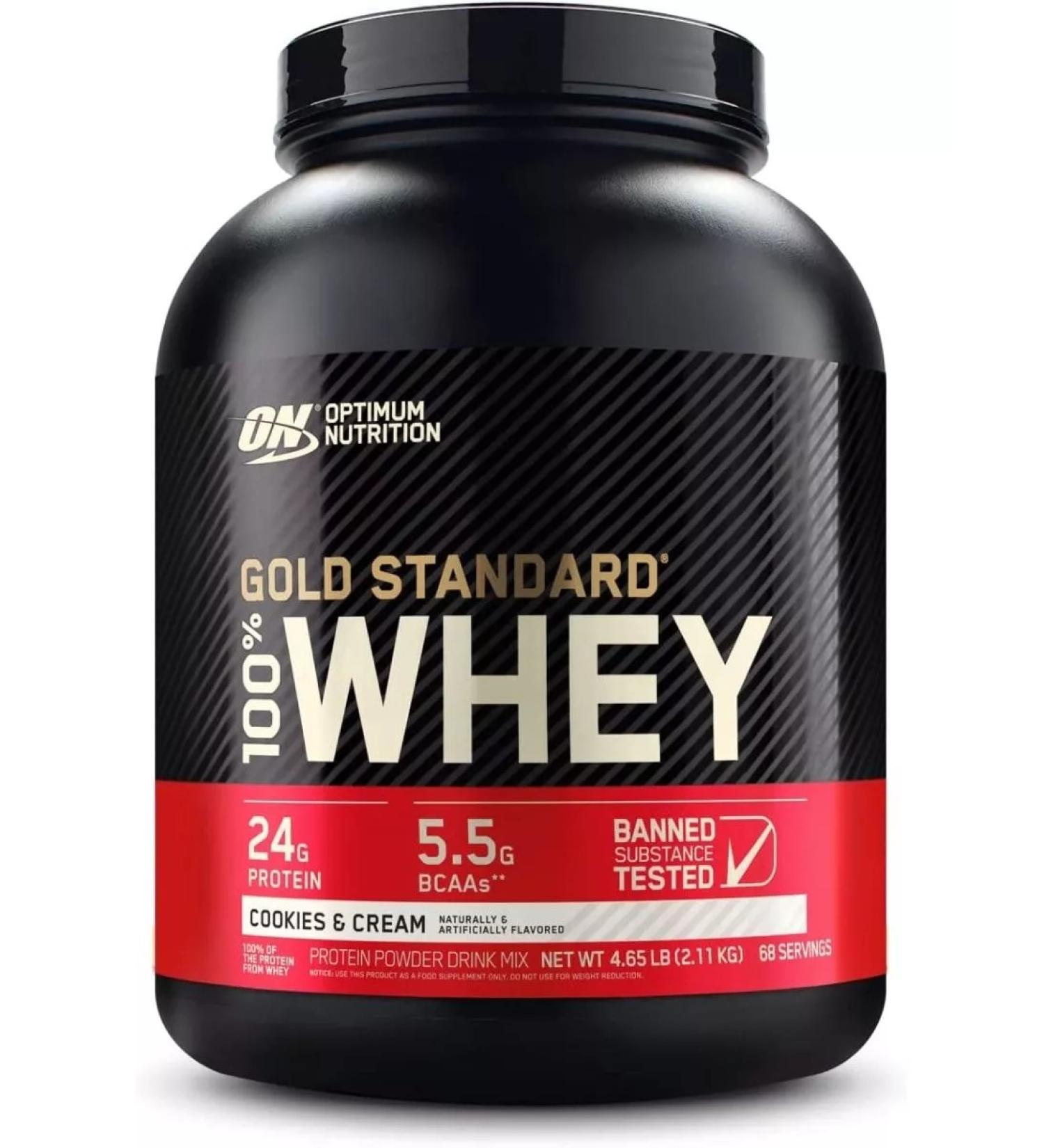 Optimum Nutrition Protein Whey cookies with cream 2270 g - Buy Online on GoSupps.com