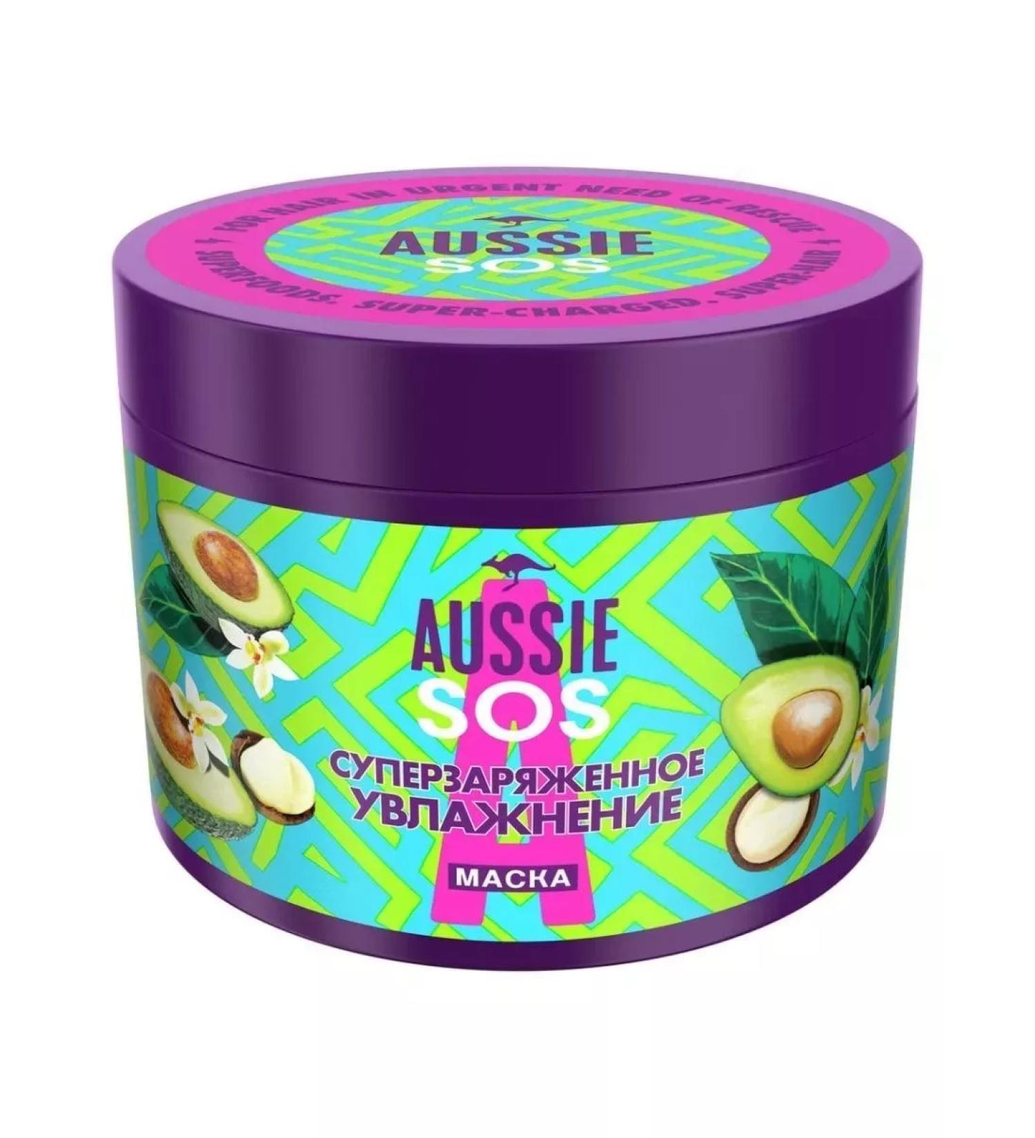 Aussie SOS hair mask Super -loaded moisturizing 450ml - Buy Online on GoSupps.com