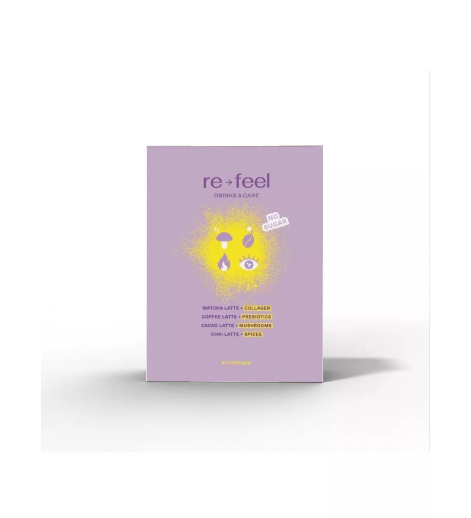 Assorted Re-Feel match tea cocoa coffee 85g Russia