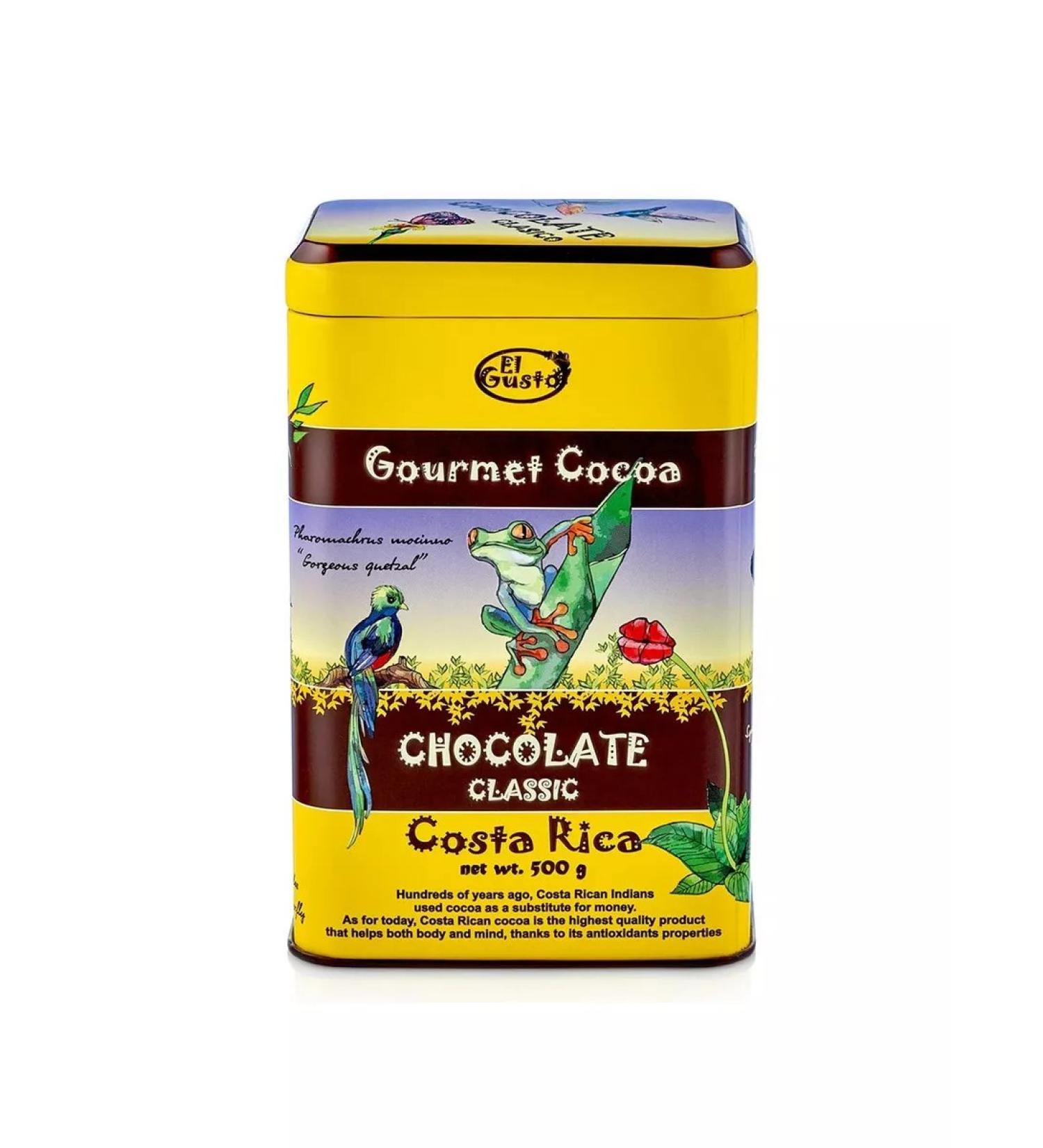 Cocoa El Gusto Hot Cocoa Chocolate Classic 500 g of Costa Rica