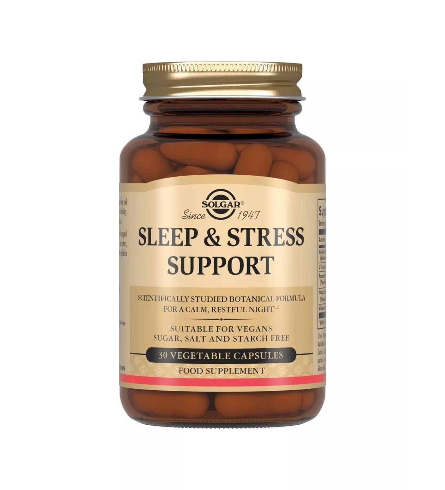 SOLGAR Sleep and nightly stress control N30 caps 534MG-1pcs