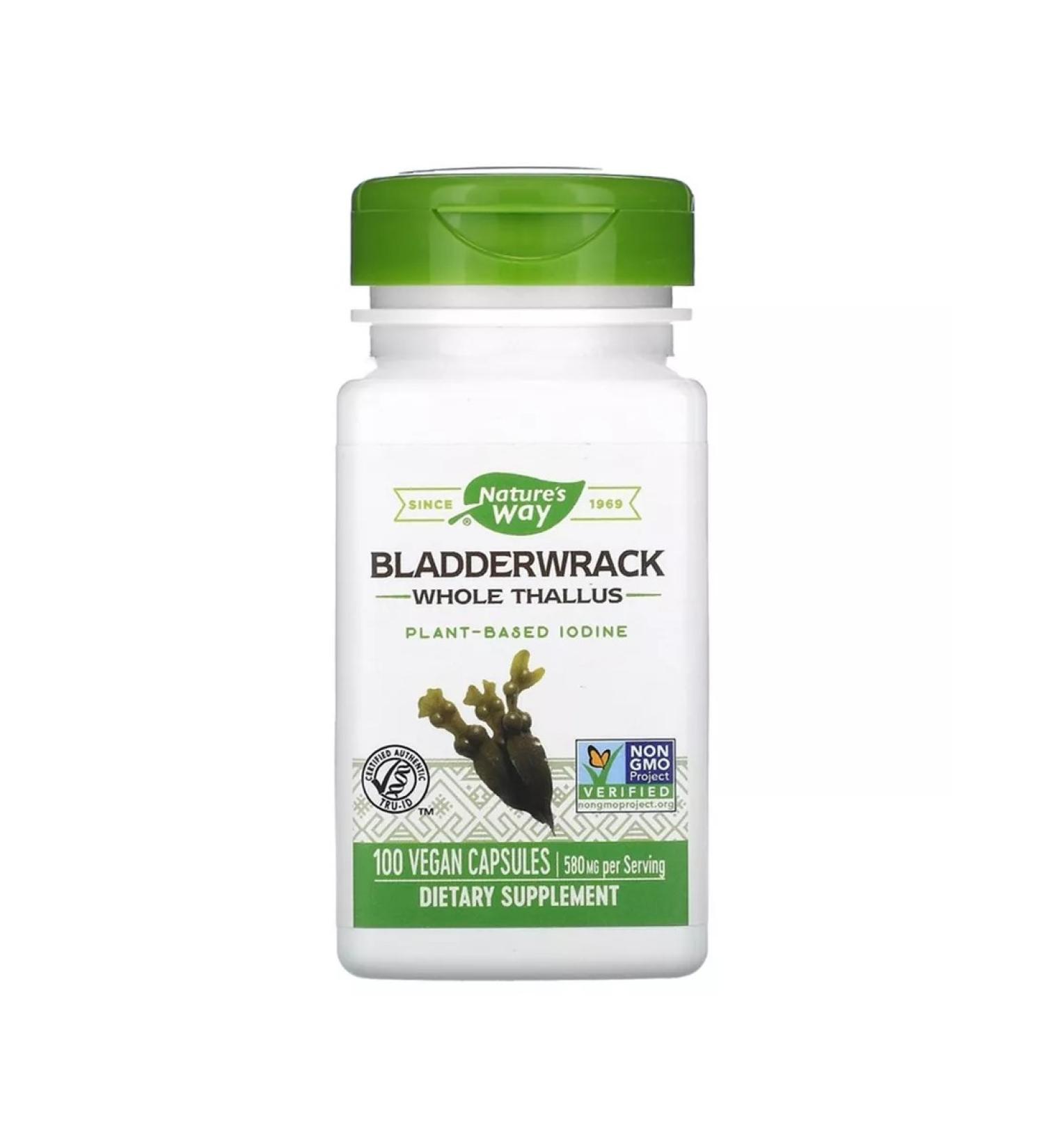 Nature's Way Organic iodine from kelp 580 mg 100 capsules - Buy Online on GoSupps.com