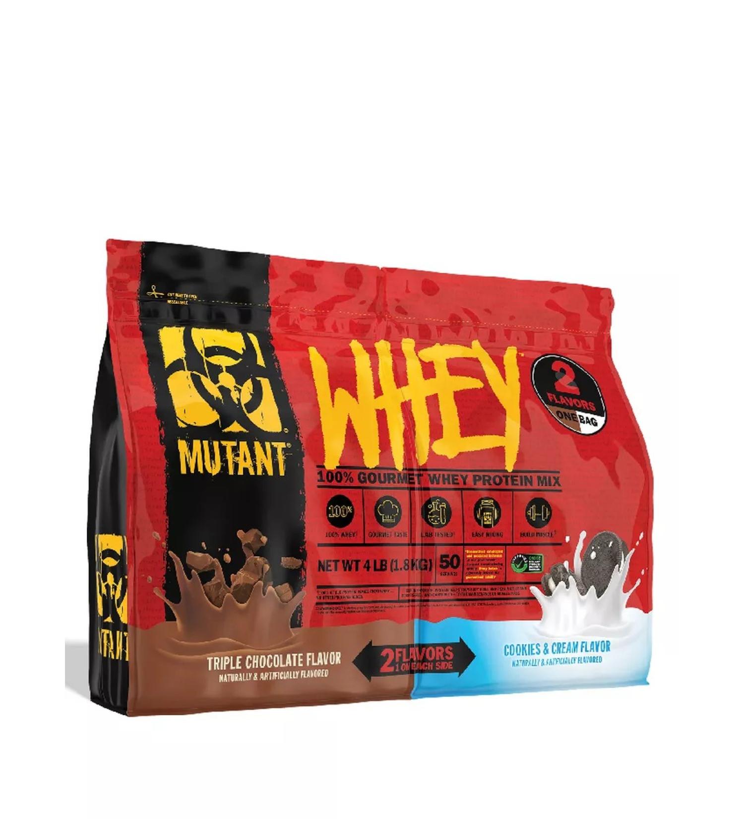 Mutant Protein Whey 2 in 1 1800 g - triple chocolate and cookies - Buy Online on GoSupps.com