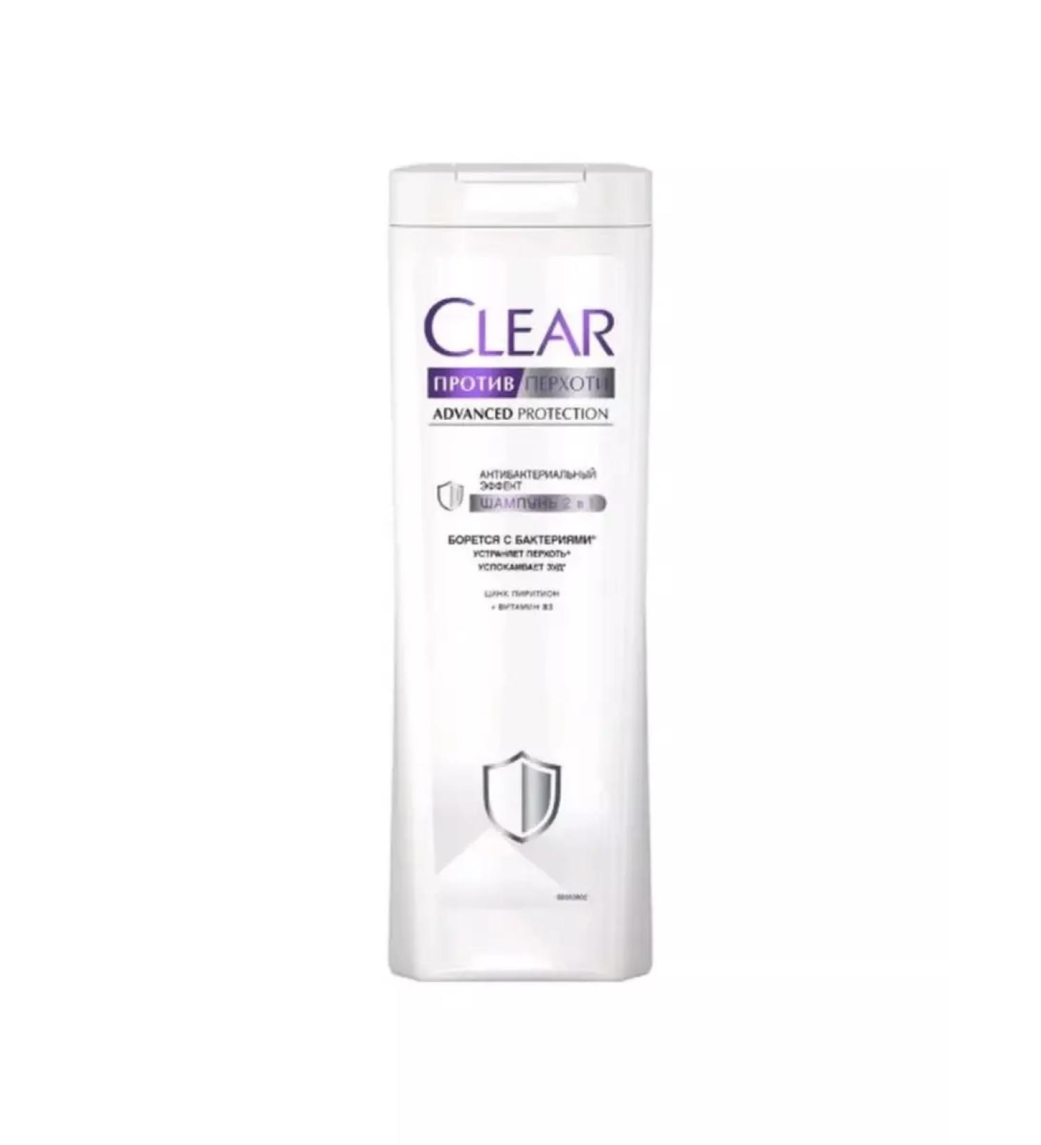 Clean&Clear Shampoo 2 in 1 antibacterial effect 380 ml