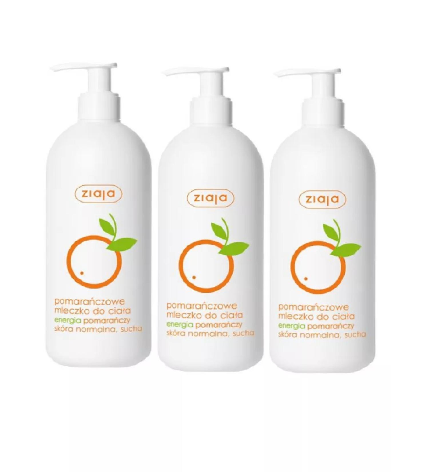 Ziaja Body milk "Orange" 400 ml 3 pcs - Buy Online on GoSupps.com