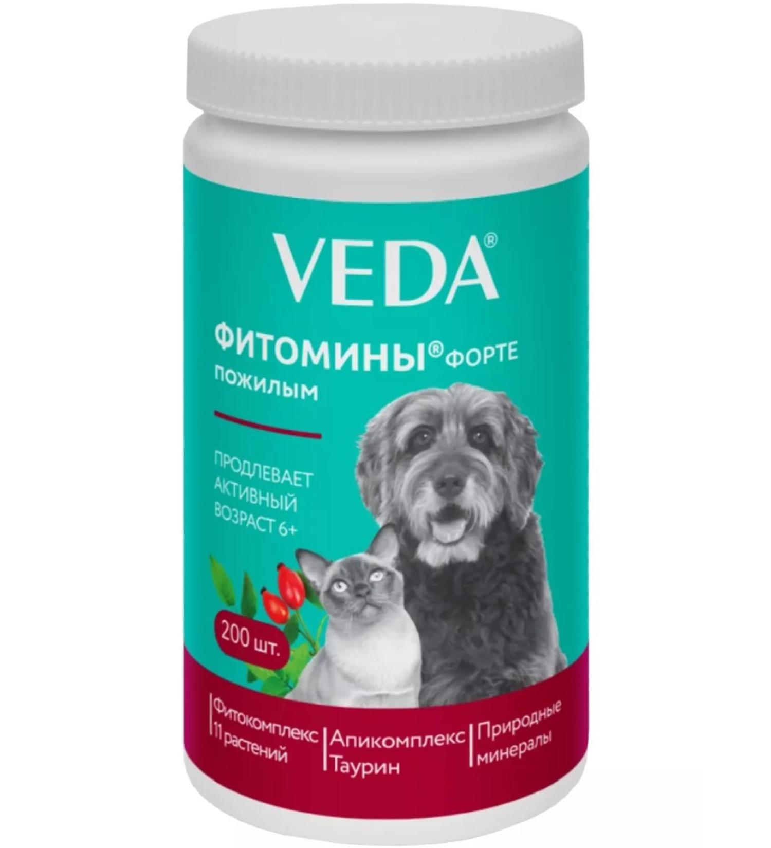 VEDA Phytomins Forte for elderly dogs and cats 200 tab