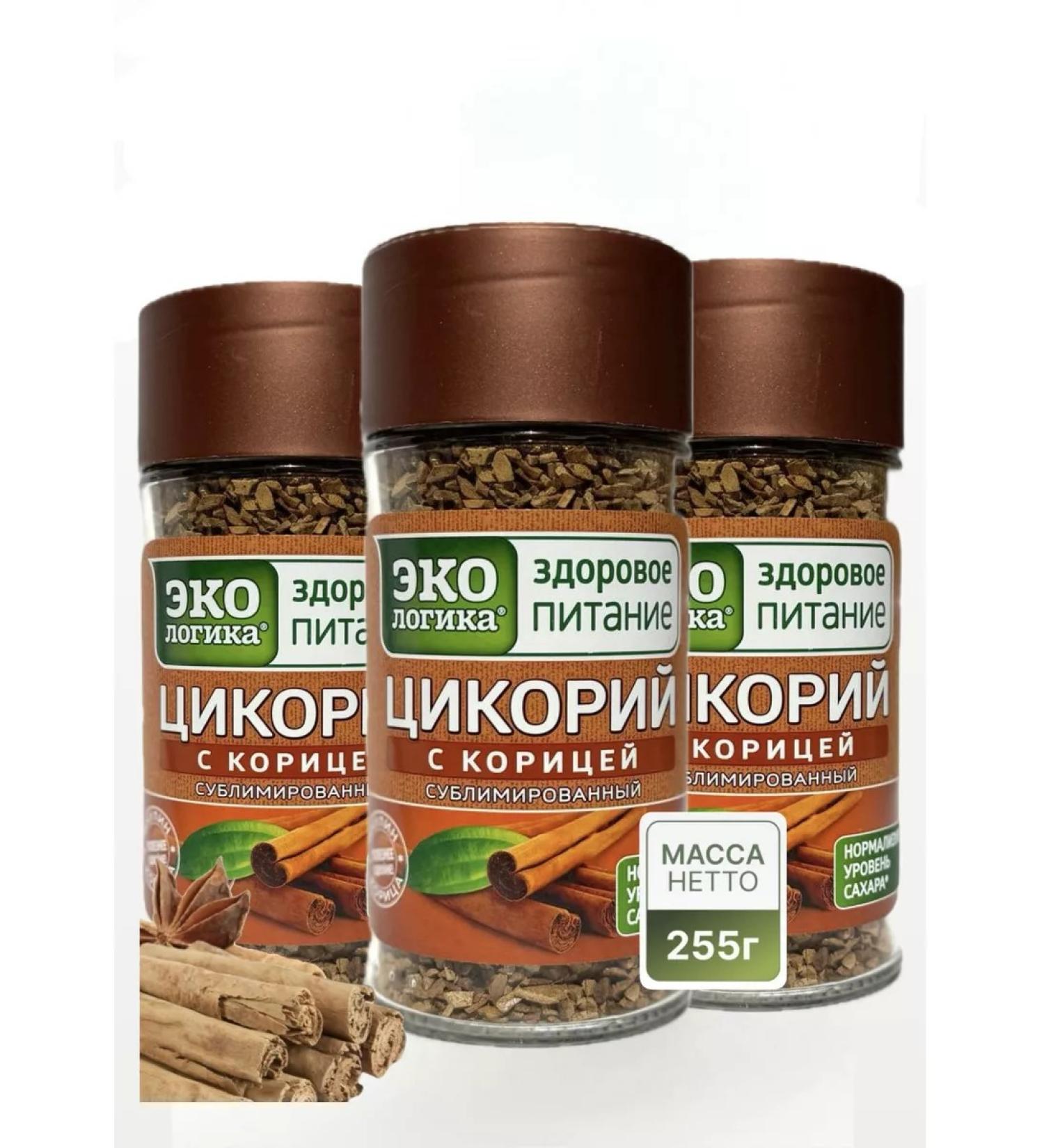 EcoLogic Tsikoria sublimated with cinnamon 3x85g - Buy Online on GoSupps.com
