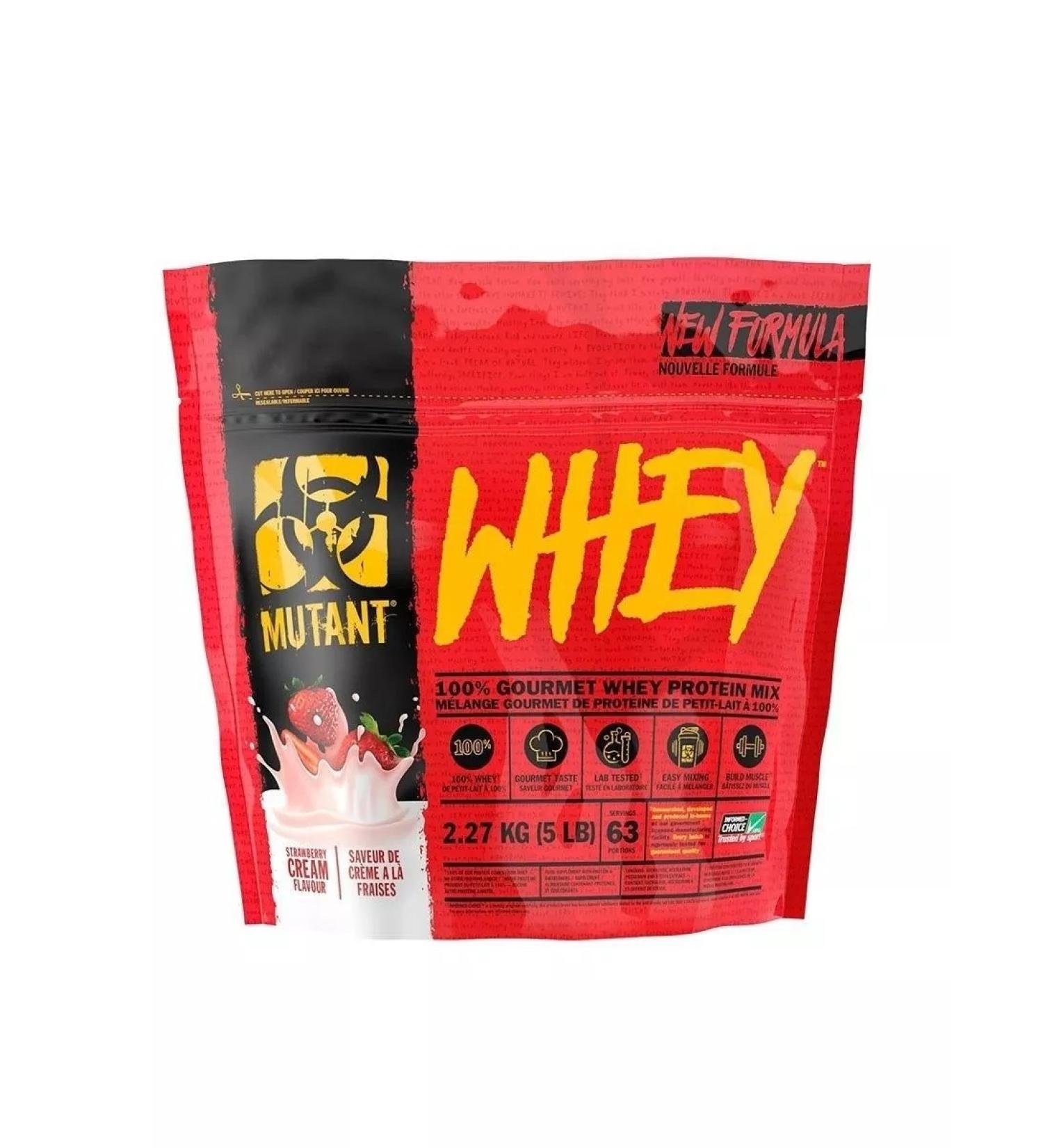 Mutant Whey Protein 5 LBS strawberries 2270 g - Buy Online on GoSupps.com