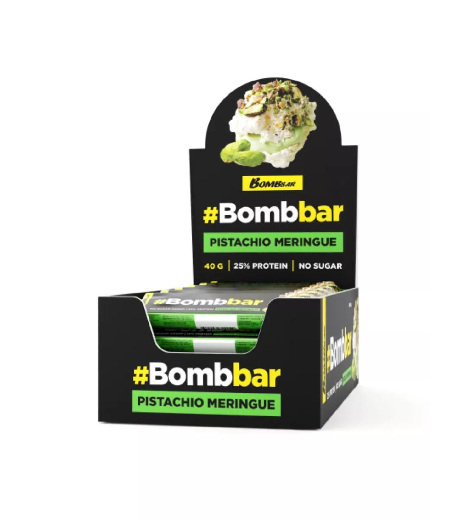 BombBar Flapped Bank 40g pistachio mereng 30 pcs - Buy Online on GoSupps.com
