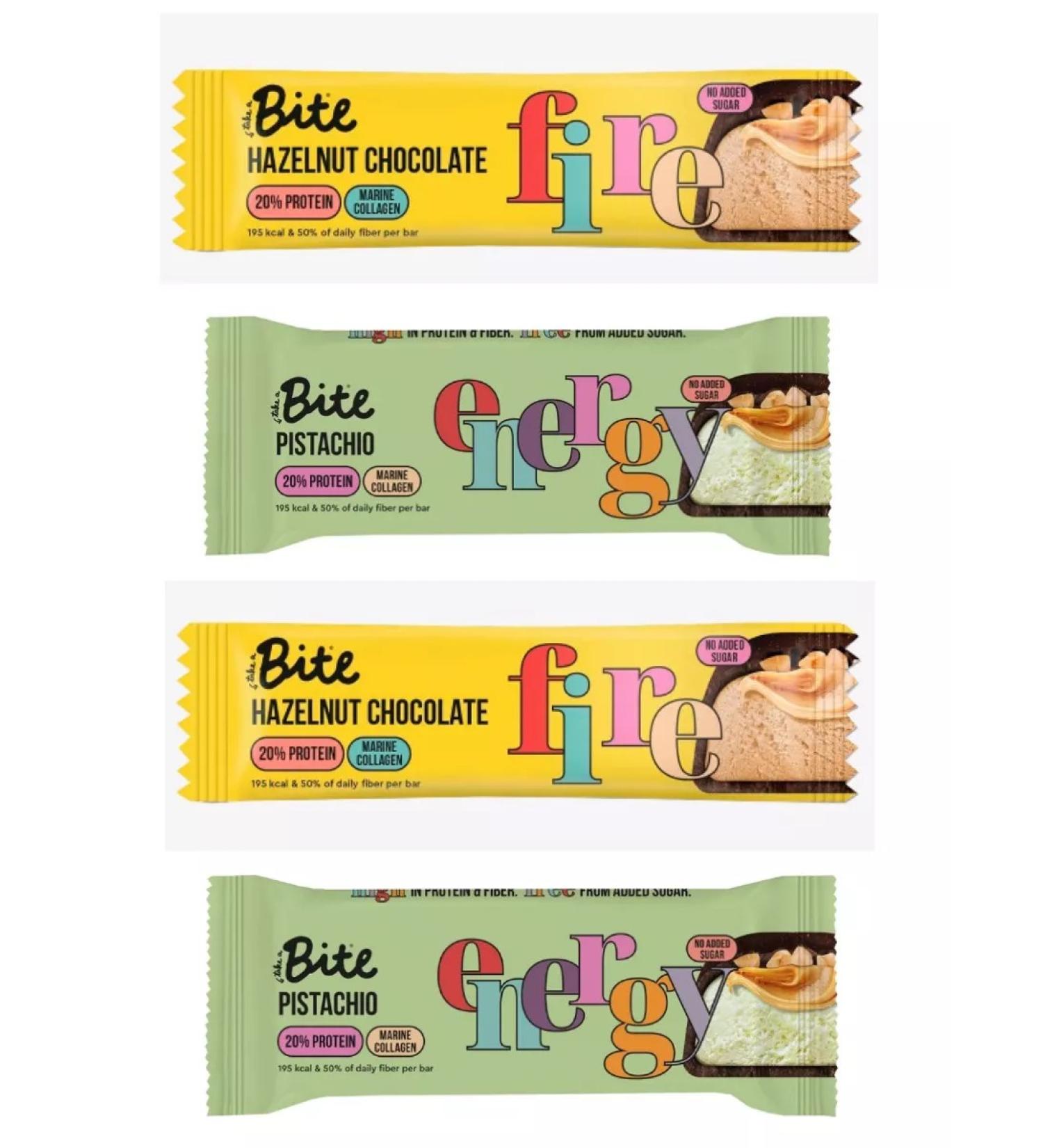 ECO-PRO MSC Protein bars BITE Pistachi hazelnut and chocolate