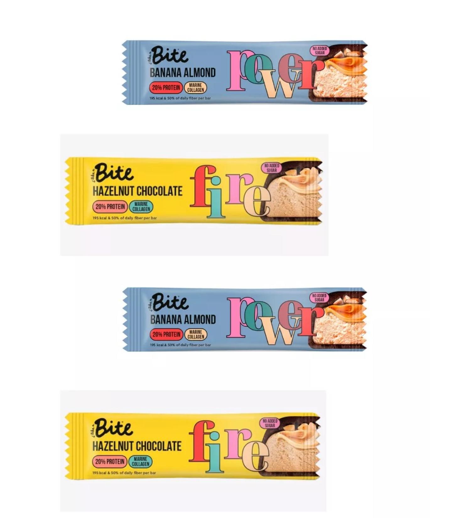 ECO-PRO MSC Banana-Mindal protein bars hazelnut and chocolate