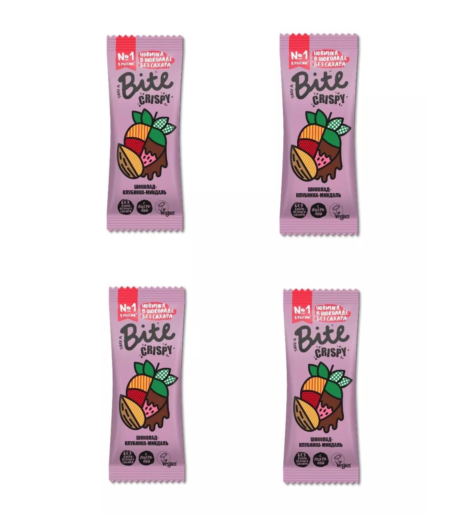 ECO-PRO MSC Bite Crispy "Strawberry-Mindal" 4pcs without sugar