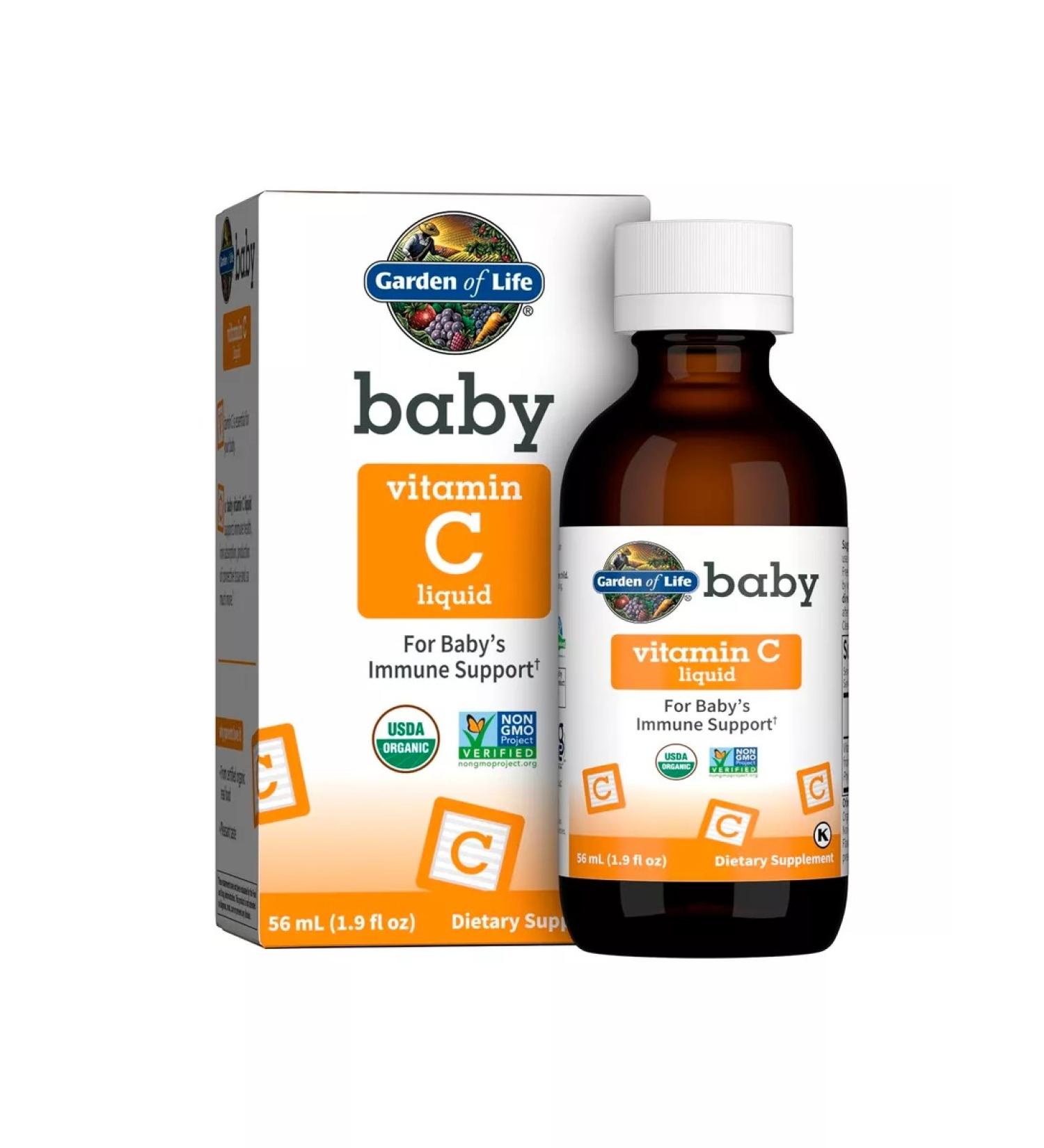 Garden of Life Liquid vitamin C for babies 56 ml - Buy Online on GoSupps.com