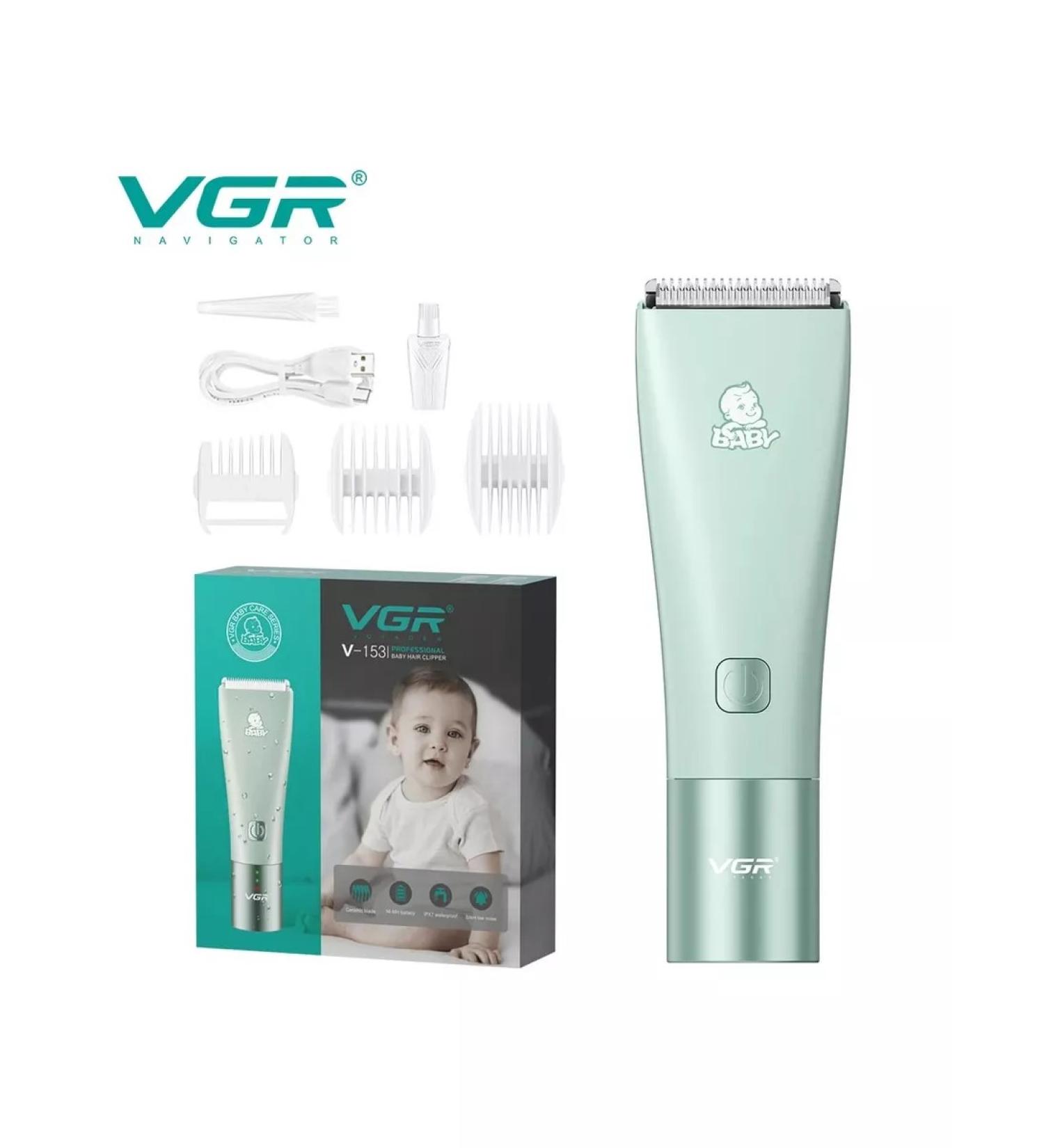 Children's haircut V-153 trimmer for children Green