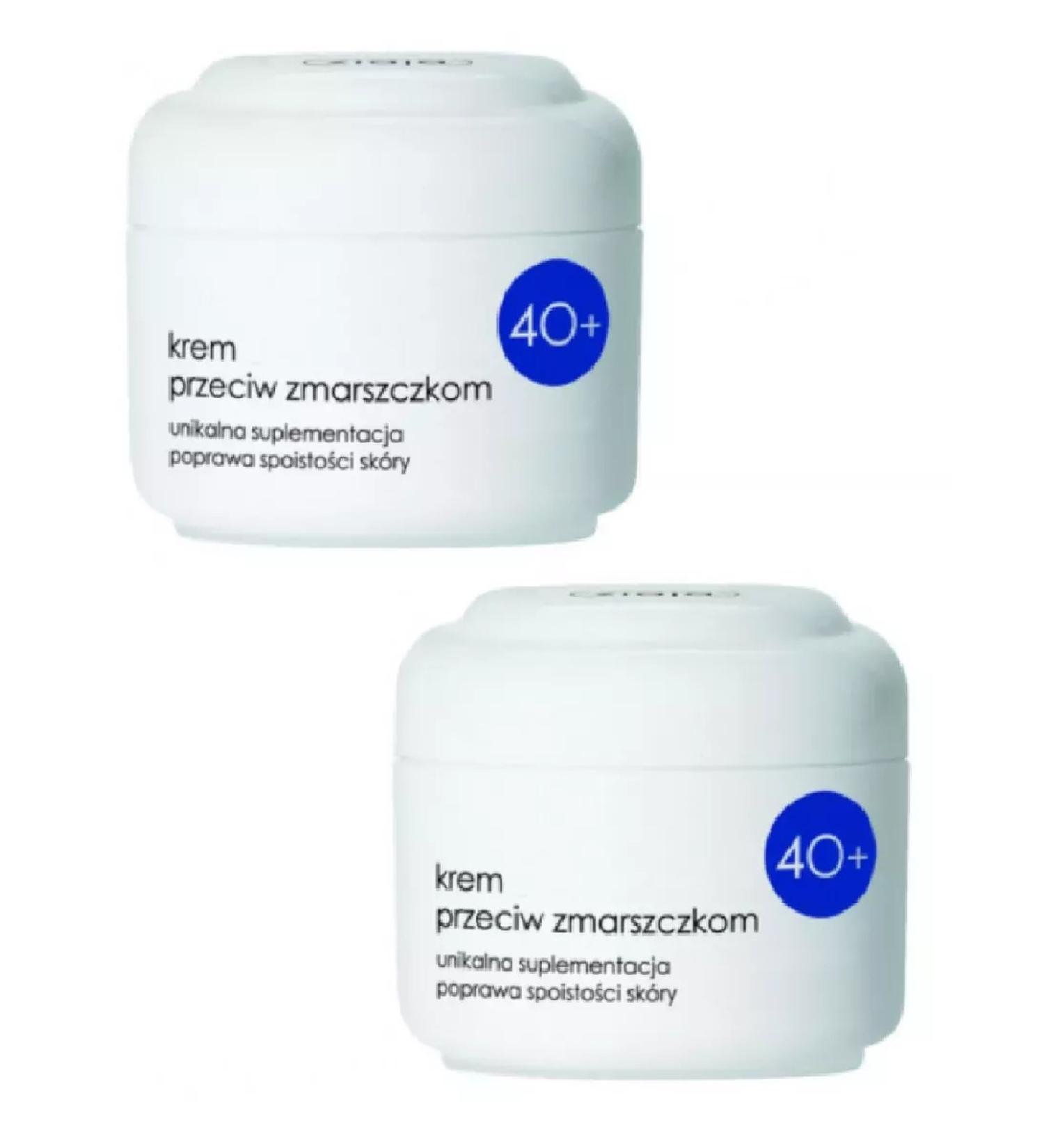 Ziaja Face cream against wrinkles 40+ 50 ml 2 pcs - Buy Online on GoSupps.com