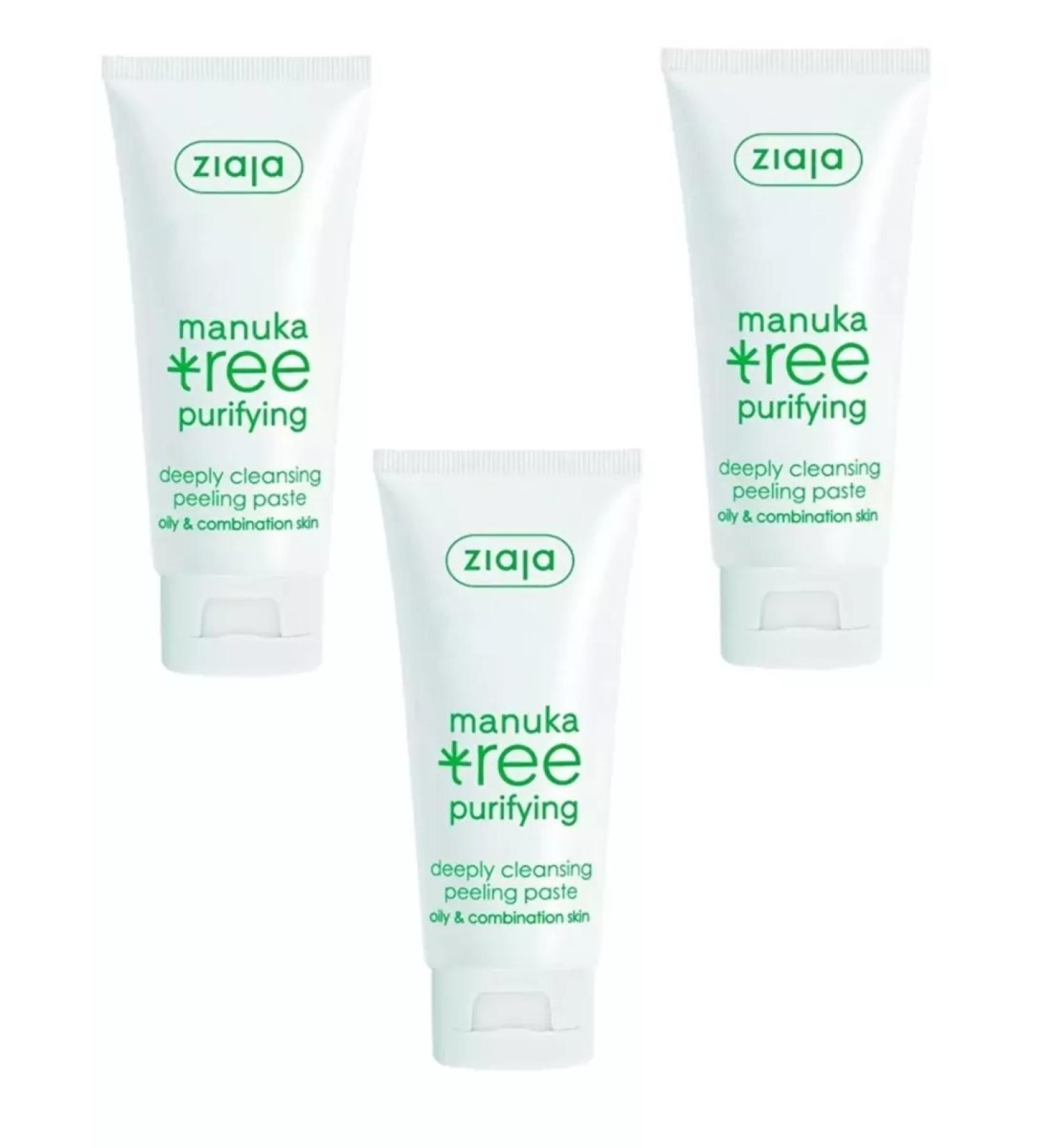 Ziaja Pilling paste for cleaning a deep face 75 ml 3 pcs - Buy Online on GoSupps.com