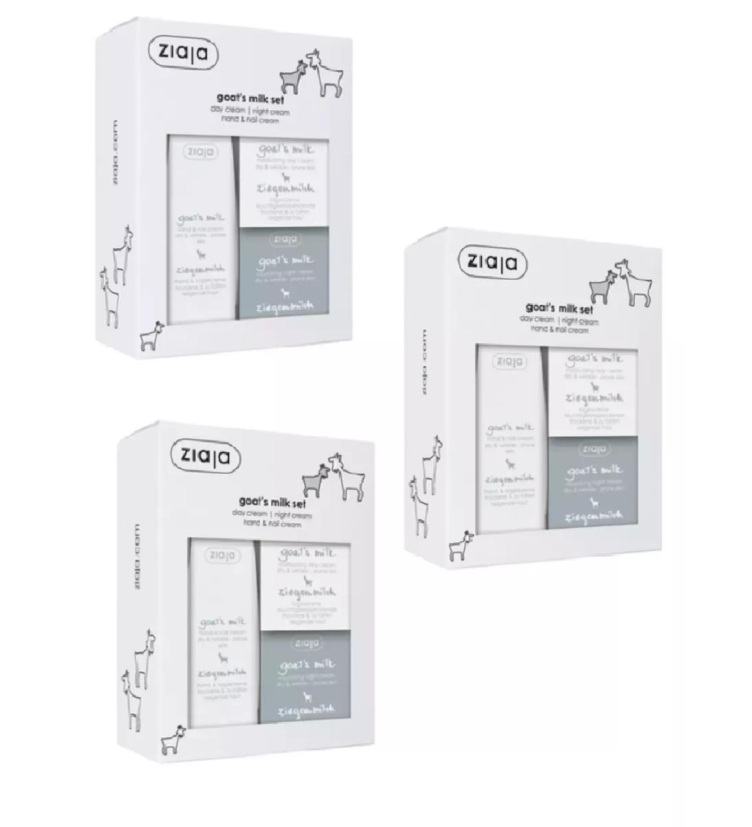 Ziaja Gift set "goat milk" 3 pcs - Buy Online on GoSupps.com