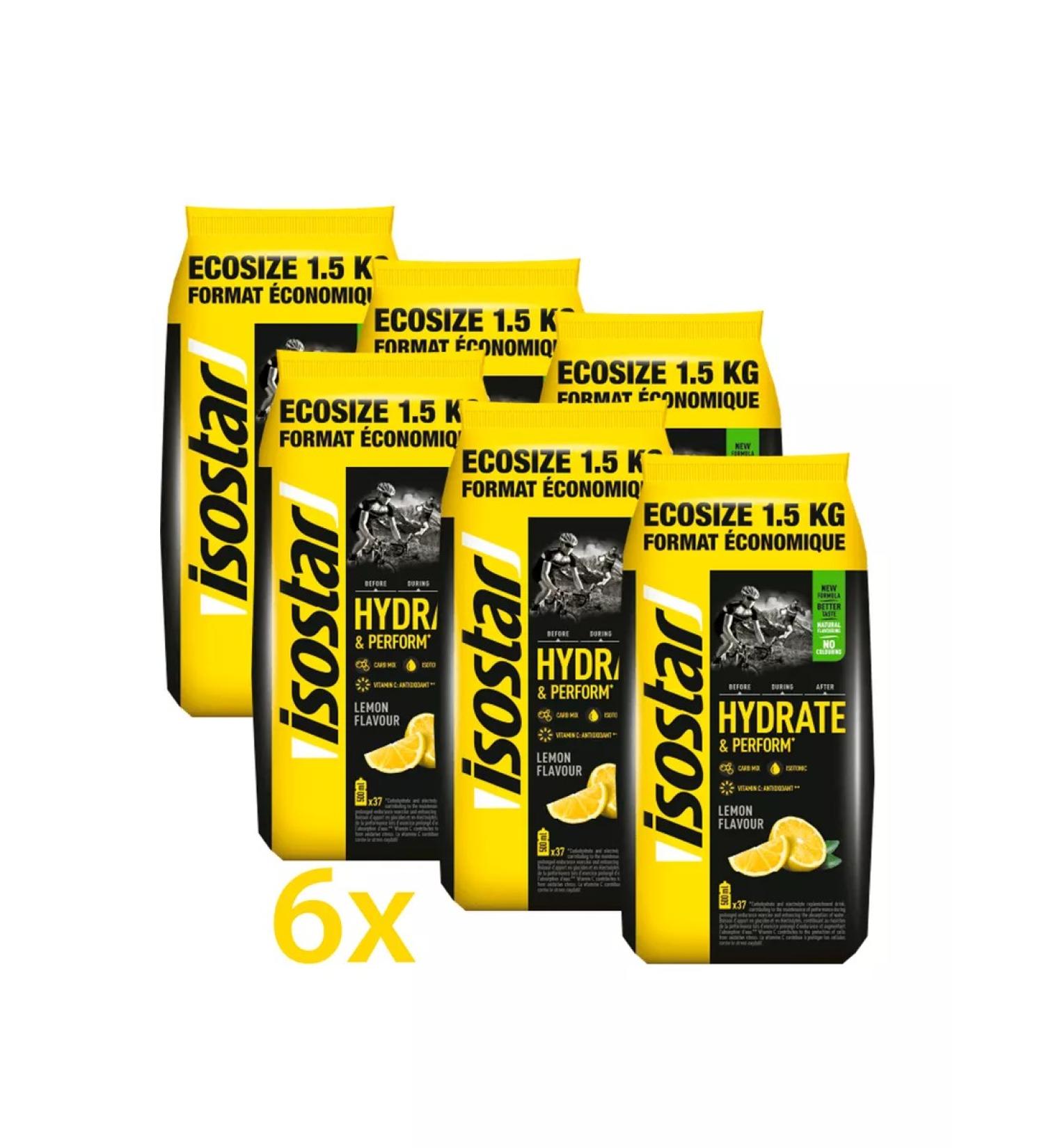 Isostar Set of Isotonic H&P Taste Lemon 6 pcs 1.5 kg - Buy Online on GoSupps.com