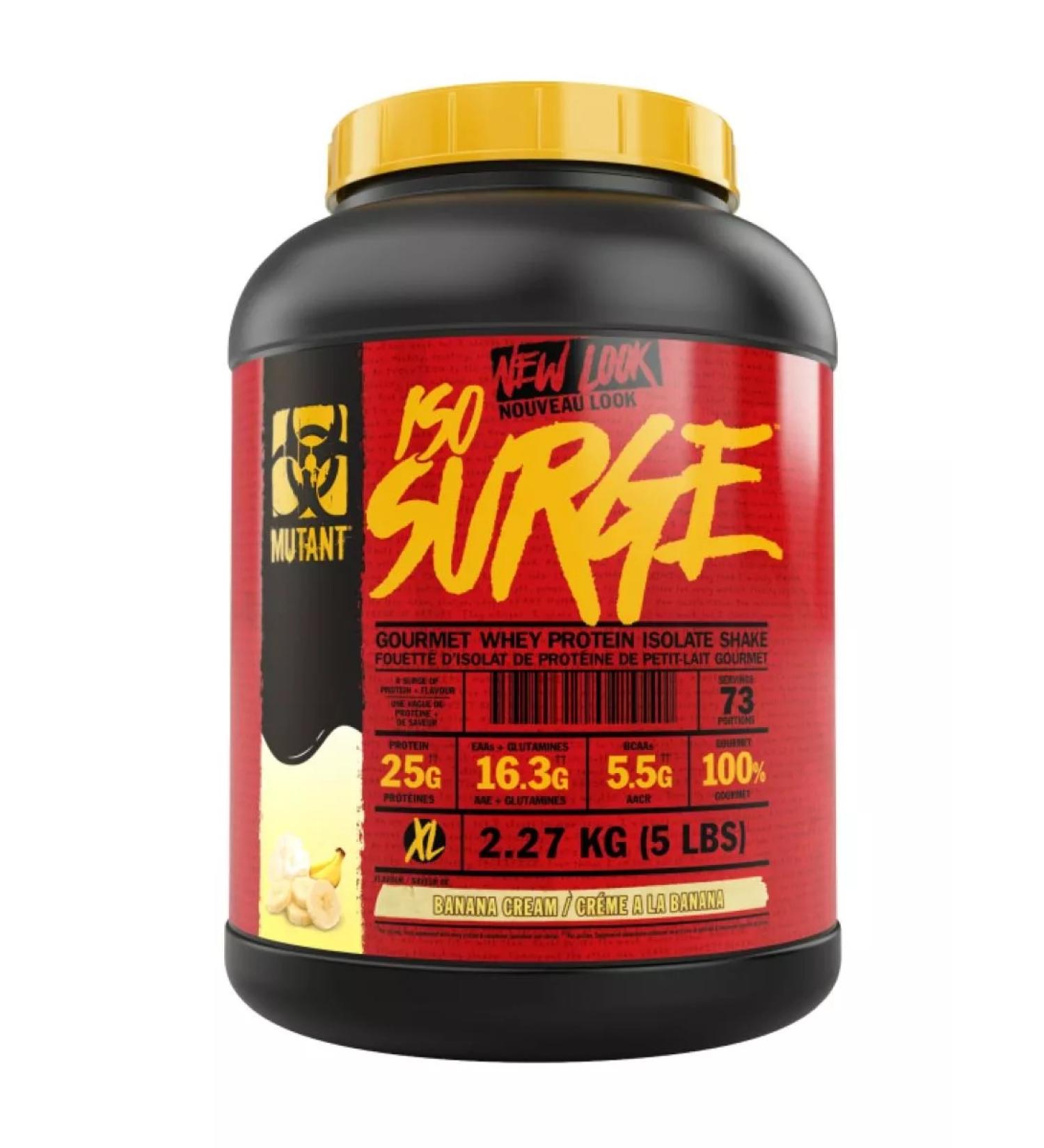 Mutant ISO Surge protein 5 LB 2270g - banana - Buy Online on GoSupps.com