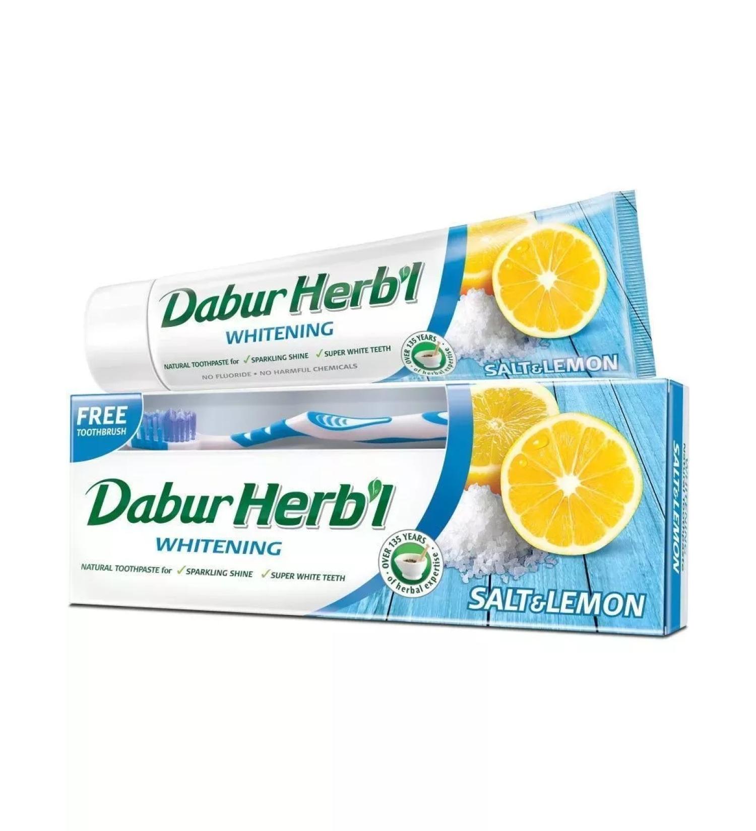 Dabur Toothpaste Salt Lemon with a brush 150 g