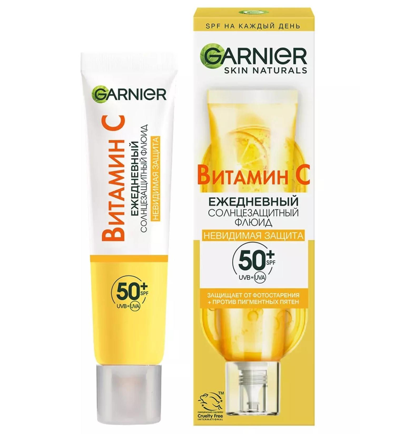 Garnier Fluid for the face Sunscreen invisible protection SPF50+ 40 ml - Buy Online on GoSupps.com