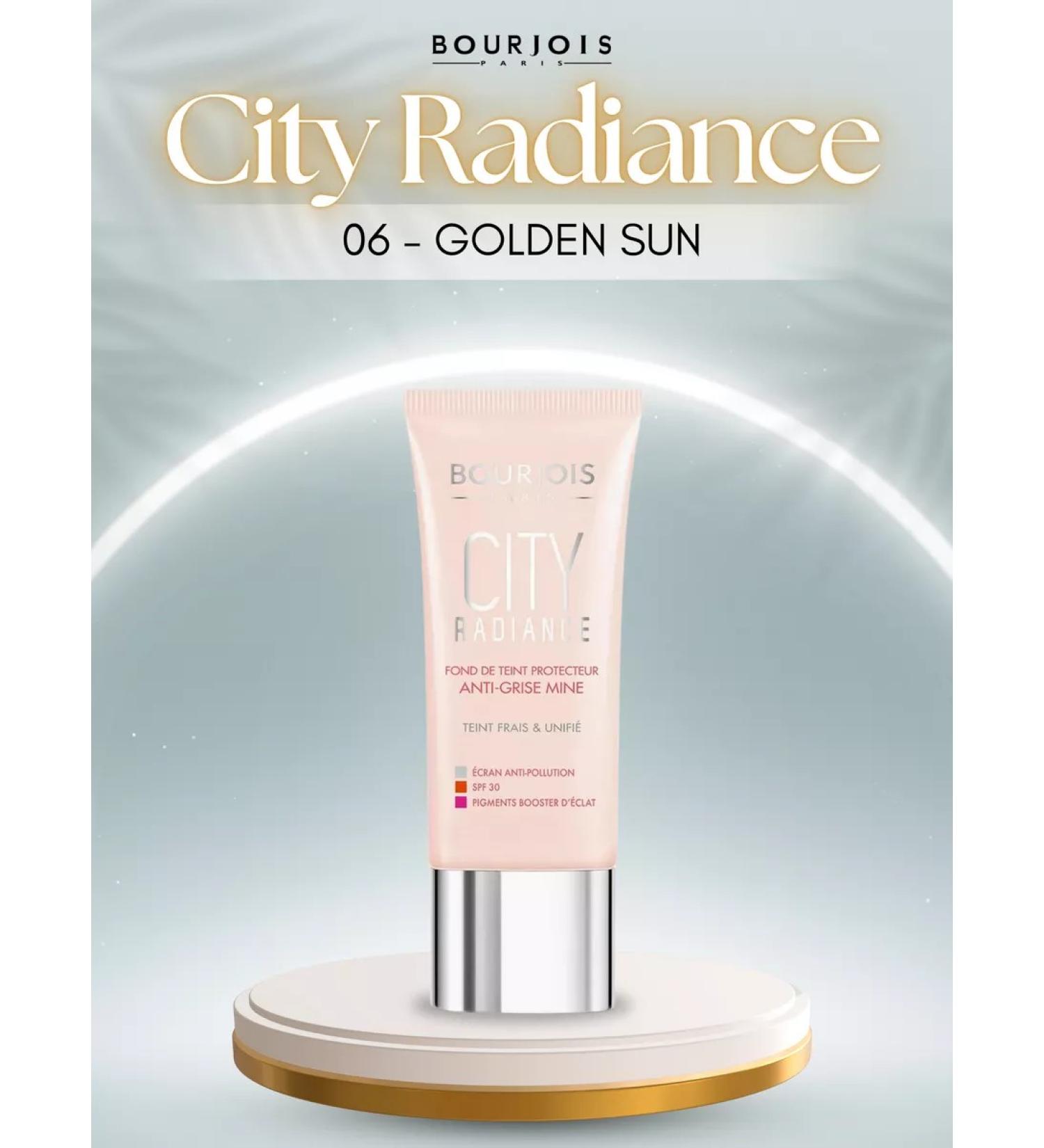 Bourjois Tonal Cream -base City Radance SPF30+ Golden Sun - Buy Online on GoSupps.com