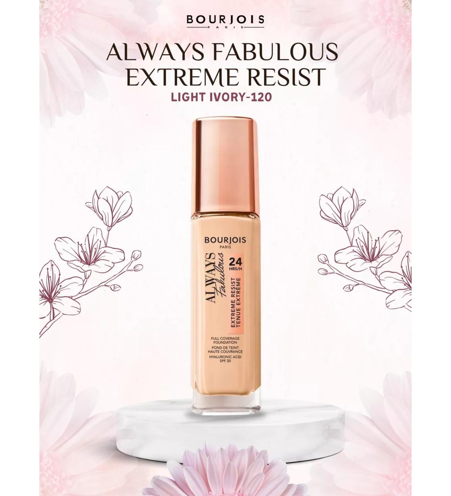 Bourjois ALWAYS FABULOUS EXTREME Resist Light Ivory Cream - Buy Online on GoSupps.com