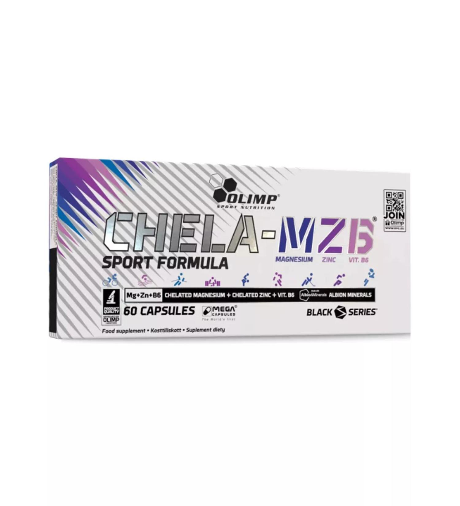 Olimp Sport Nutrition Magnesium zinc vit. B6 Chela-Mzb Sport Formula 60 caps - Buy Online on GoSupps.com