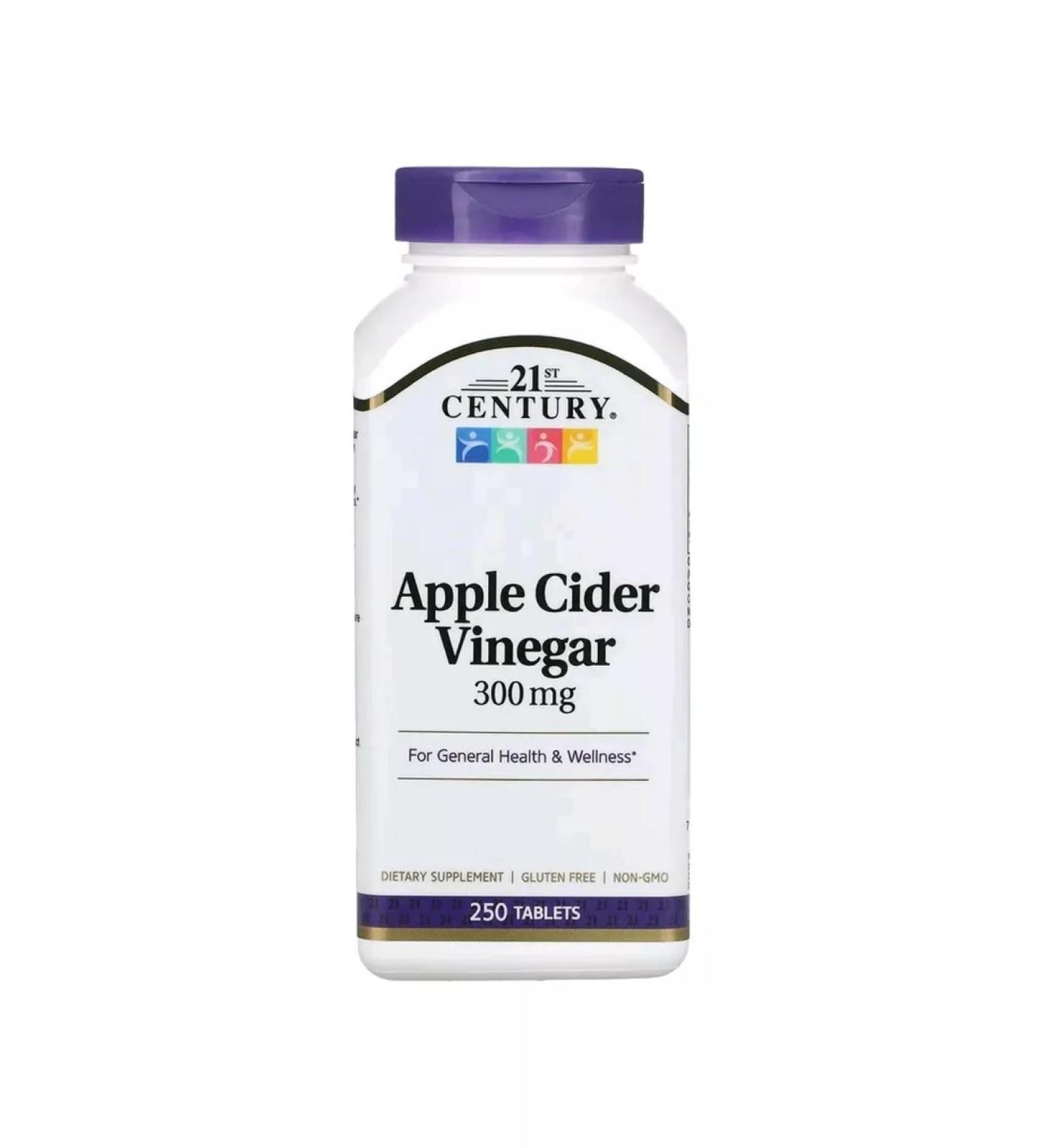 21st Century Apple vinegar 300 mg 250 tablets - Buy Online on GoSupps.com