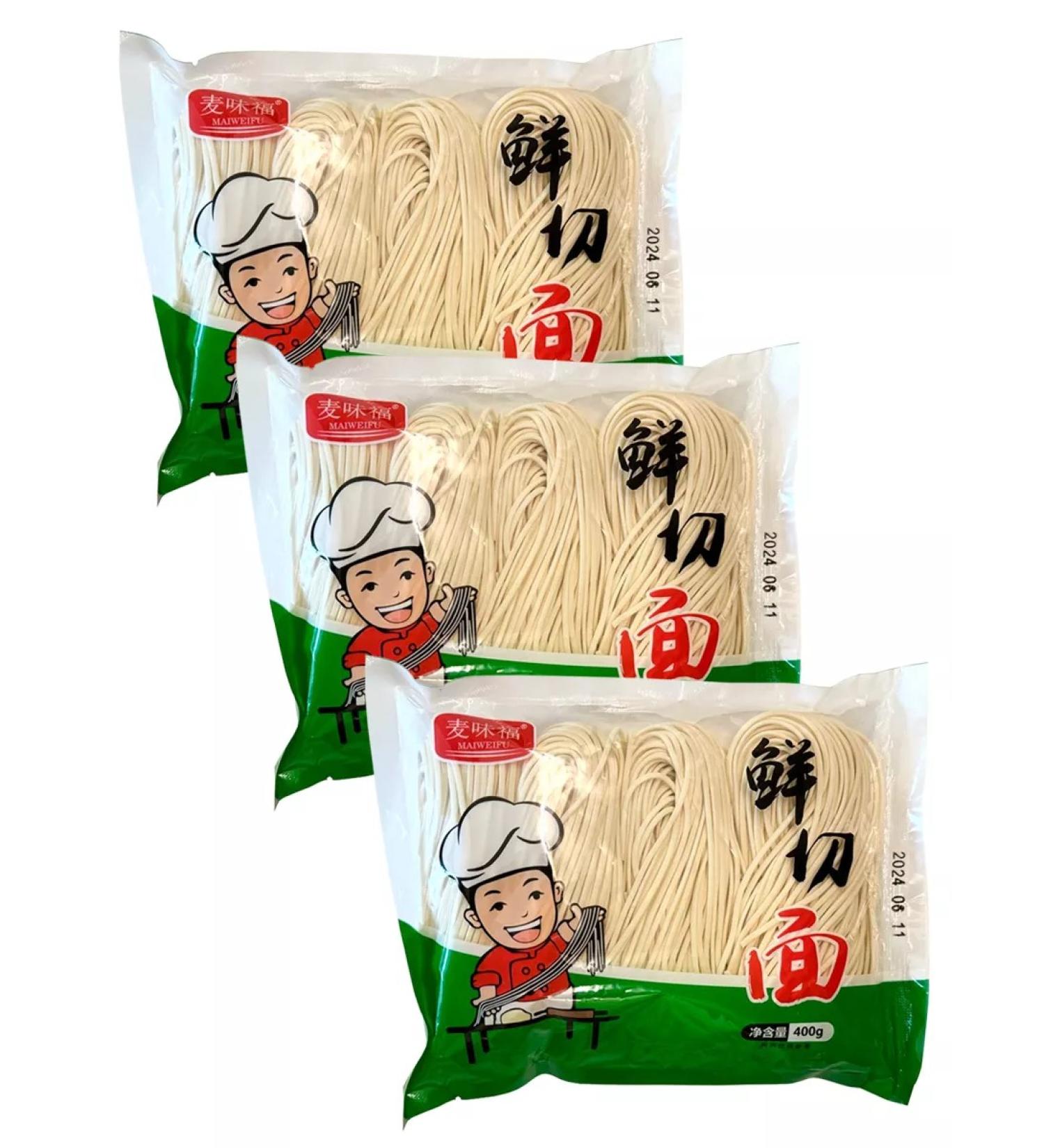 Chinese wheat noodles for cooking 1200 g 3 pcs - Buy Online on GoSupps.com