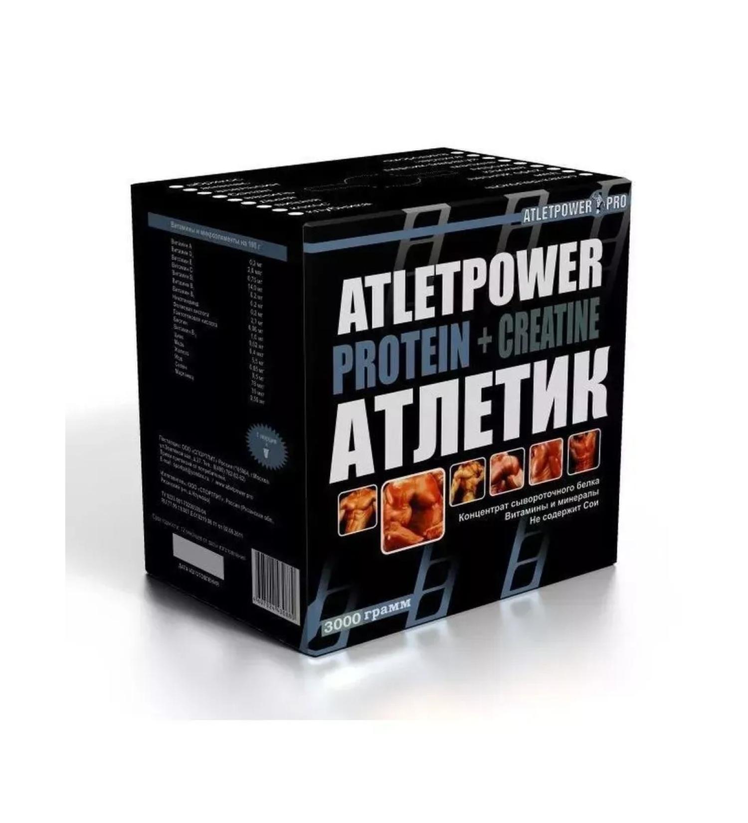 SPORTPIT Athletic protein + creatine 3000g melon-vicin