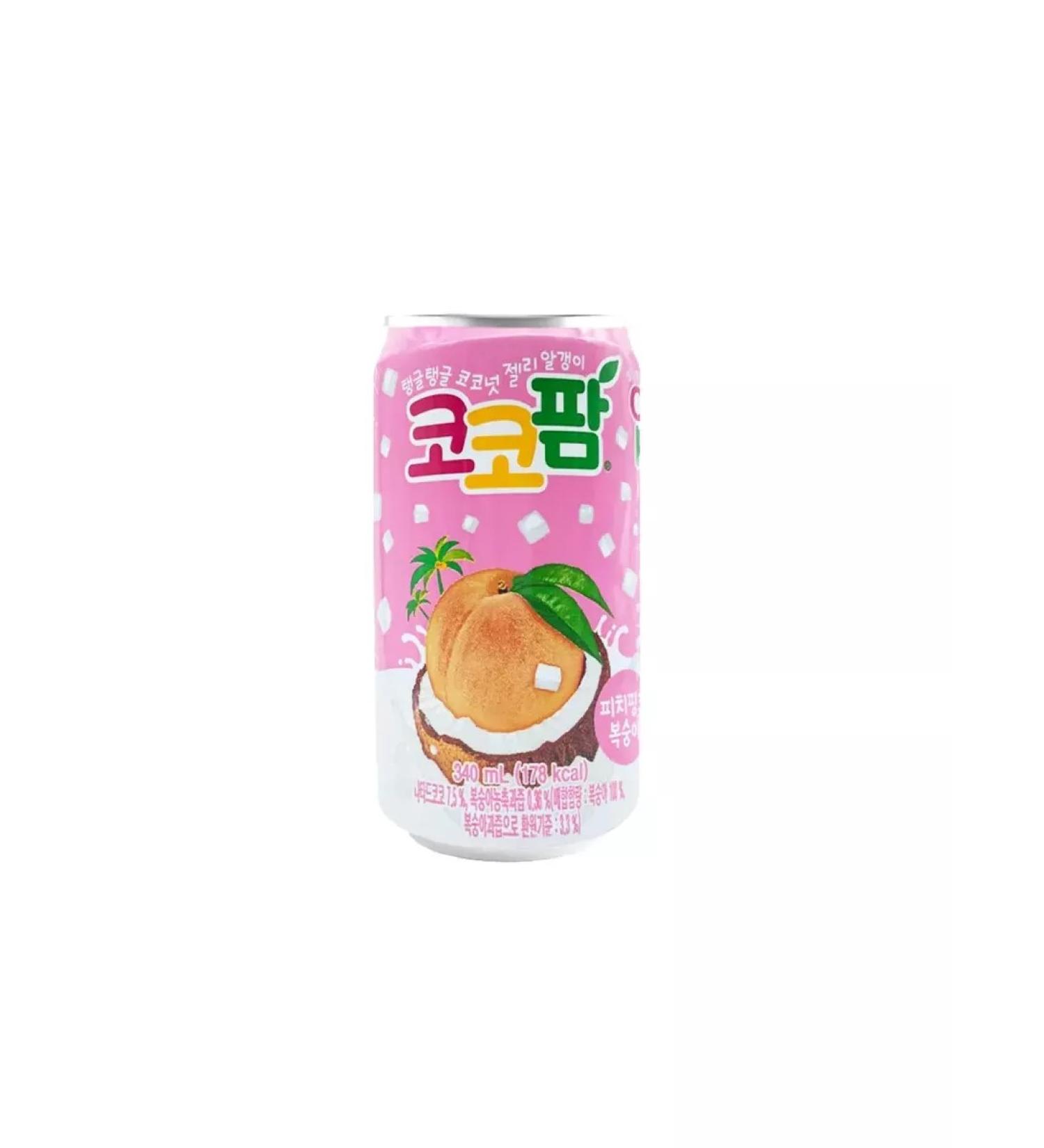 HAITAI COCO Drink gas Palm Peach Pink 340 ml