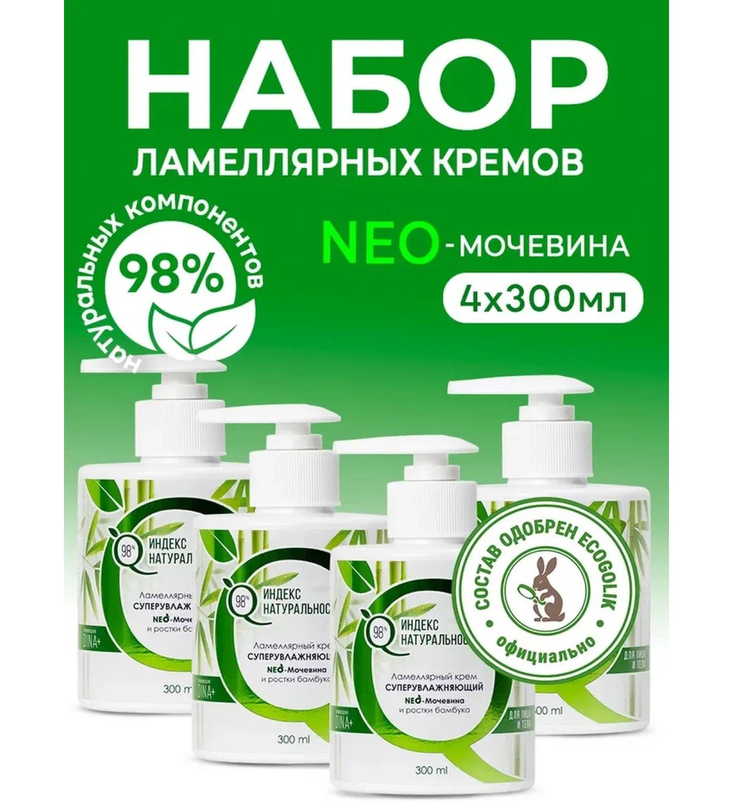 Naturalness Index Moisturizing body cream with urea 4 pcs - Buy Online on GoSupps.com