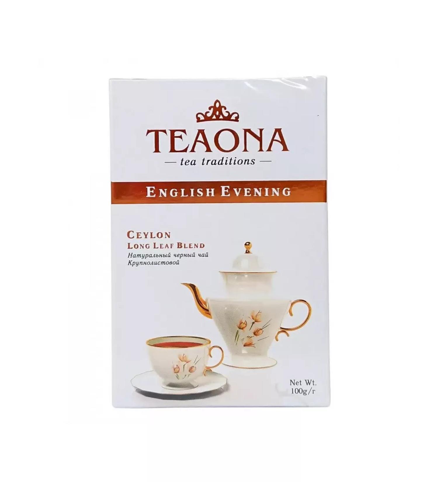 Teaona Tea 250g Theaon Ivning Black Ceylon Bolsolistovaya