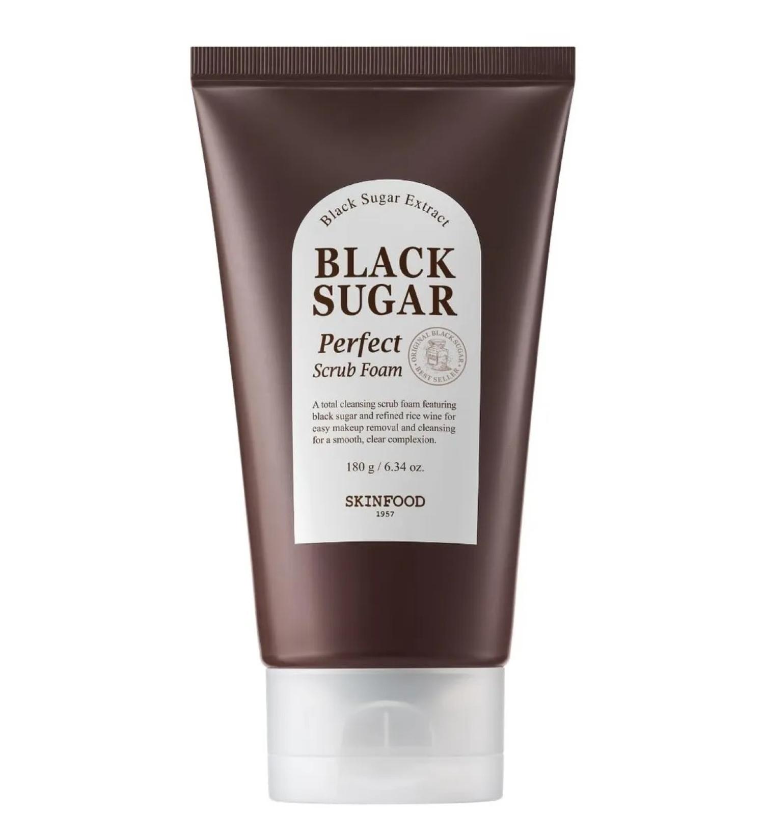 Skinfood Foam-scrub Black Sugar Perfect Scrub Foam 180 grams - Buy Online on GoSupps.com