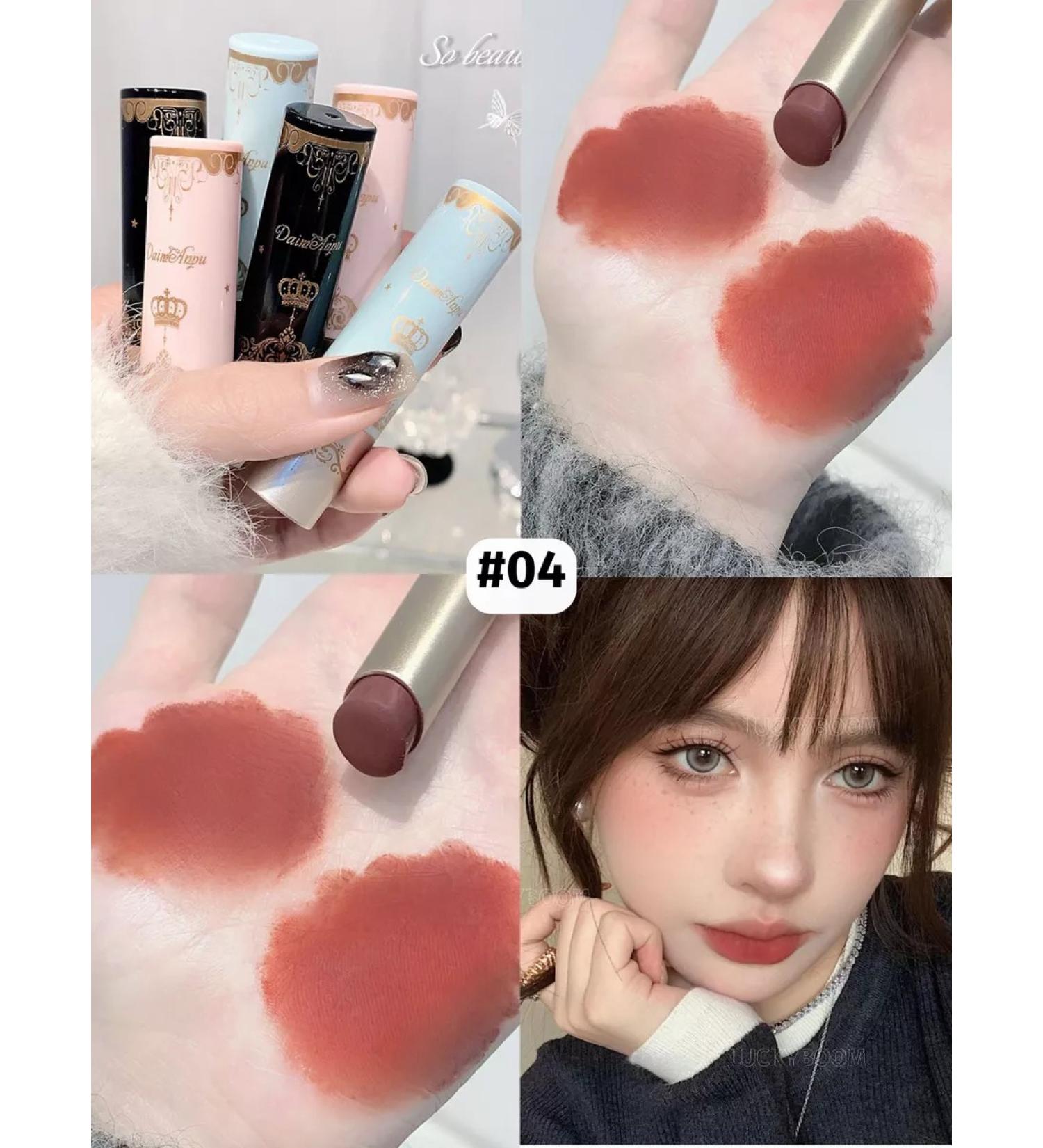 LUCKYBOOM Lipstick matte for the lip nude velvet Korean makeup - Buy Online on GoSupps.com