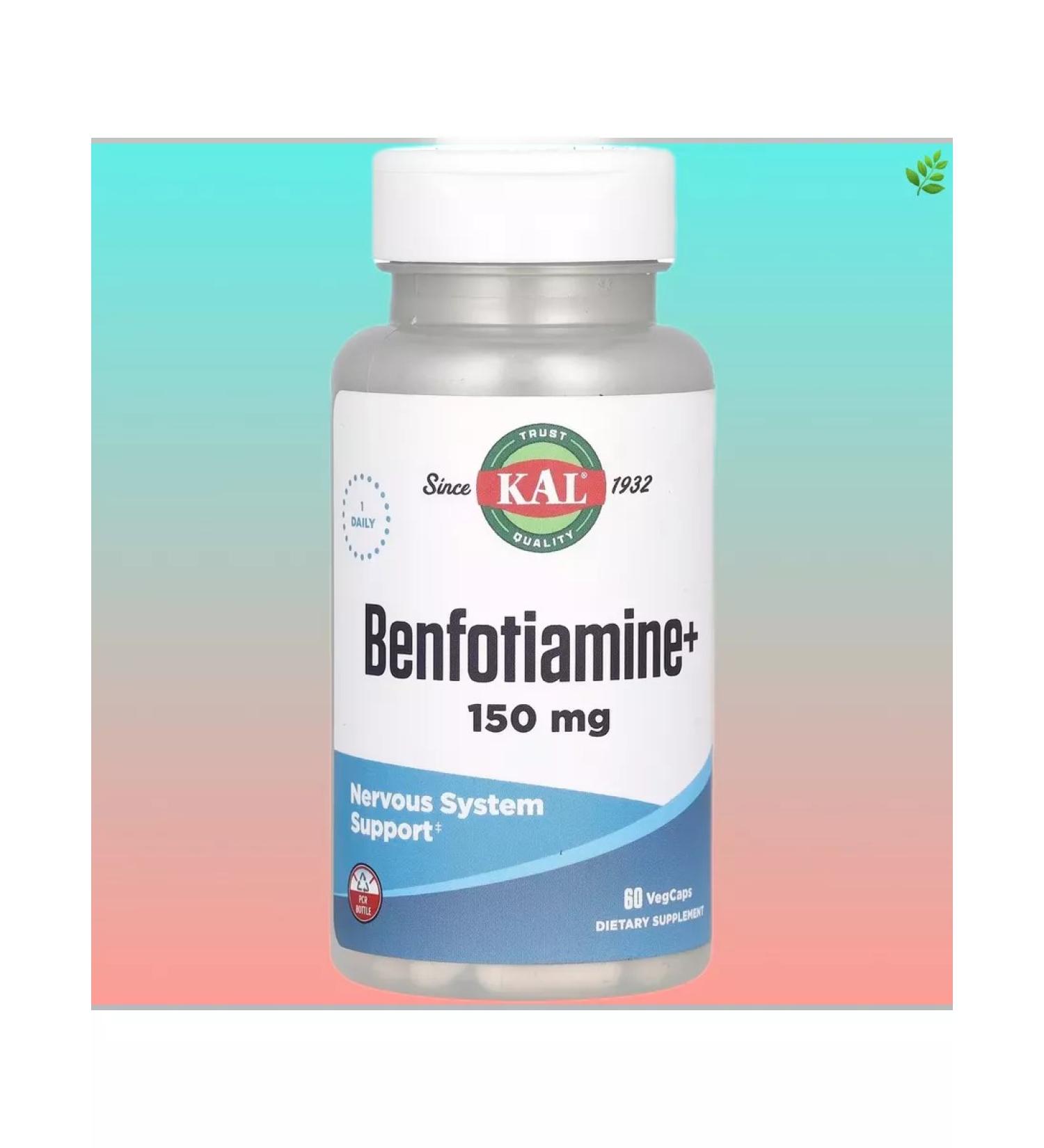 KAL Benfotiamine 150 mg 60 capsules