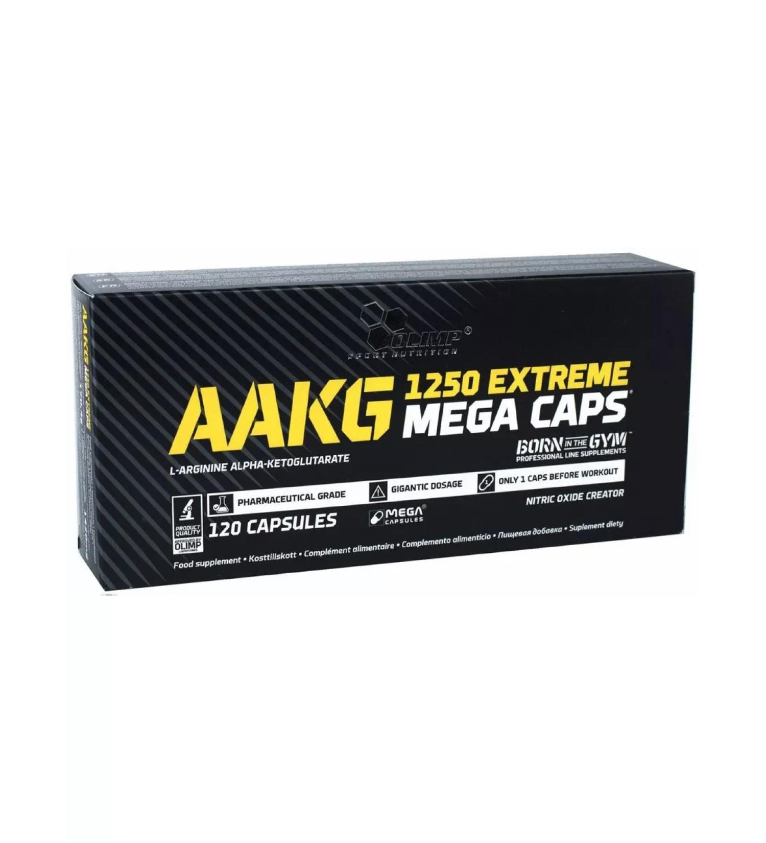 Olimp Sport Nutrition Arginine Aakg Extreme Mega 120 capsules - Buy Online on GoSupps.com