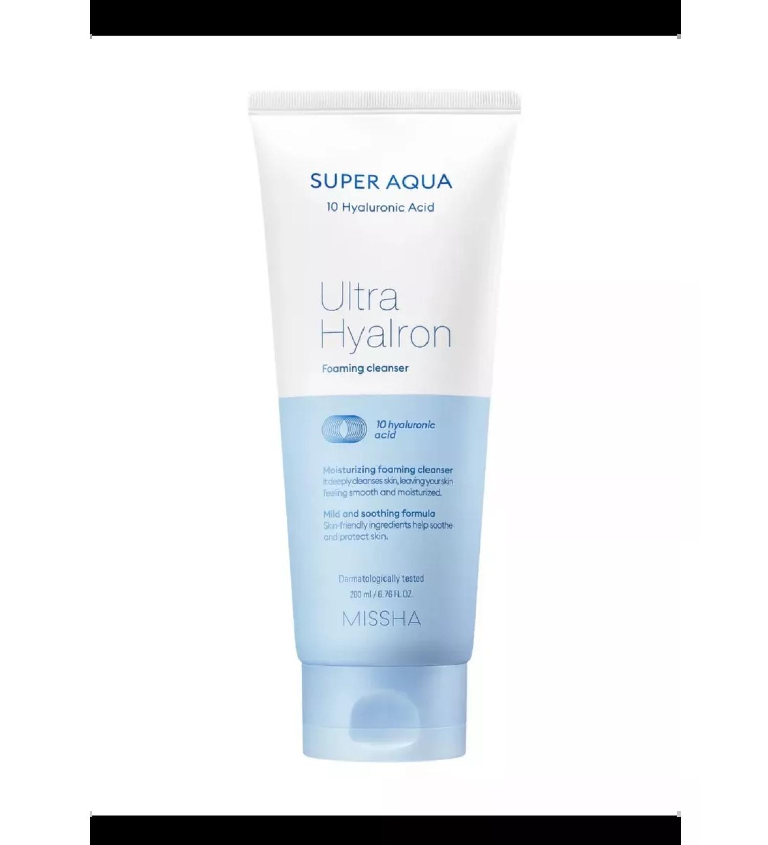 Mishsha Super Aqua Ultra Hyalron Foam for washing and removing makeup - Buy Online on GoSupps.com