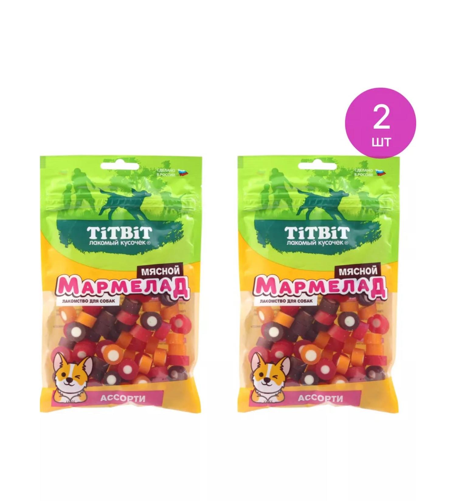 Titbit's treat for dogs Marmelad Myasnaya 120g 2 pcs - Buy Online on GoSupps.com